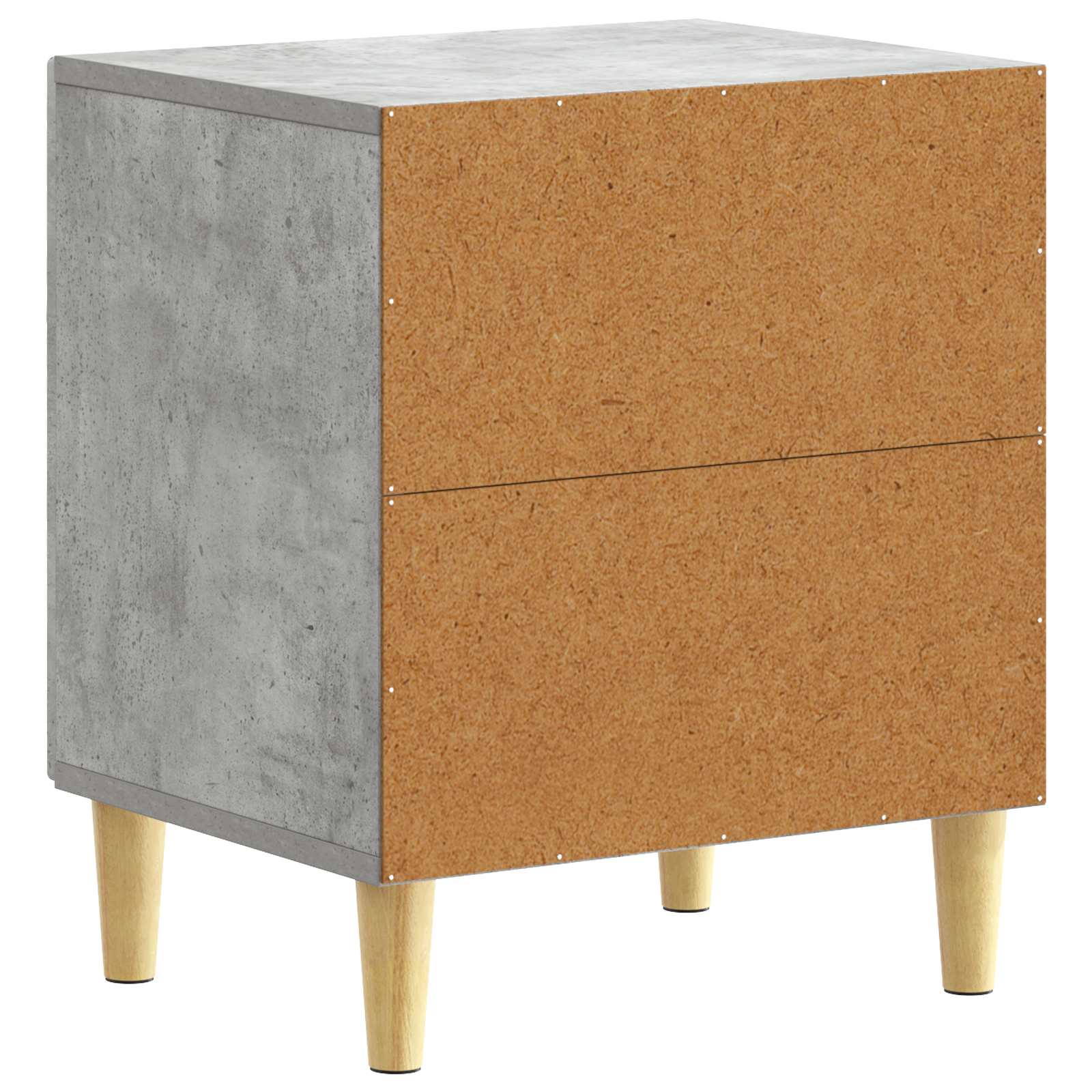 Κομοδίνο 2 pcs Γκρι Σκυροδέματος 43 x 34,5 x 50 εκ - Pakobazaar