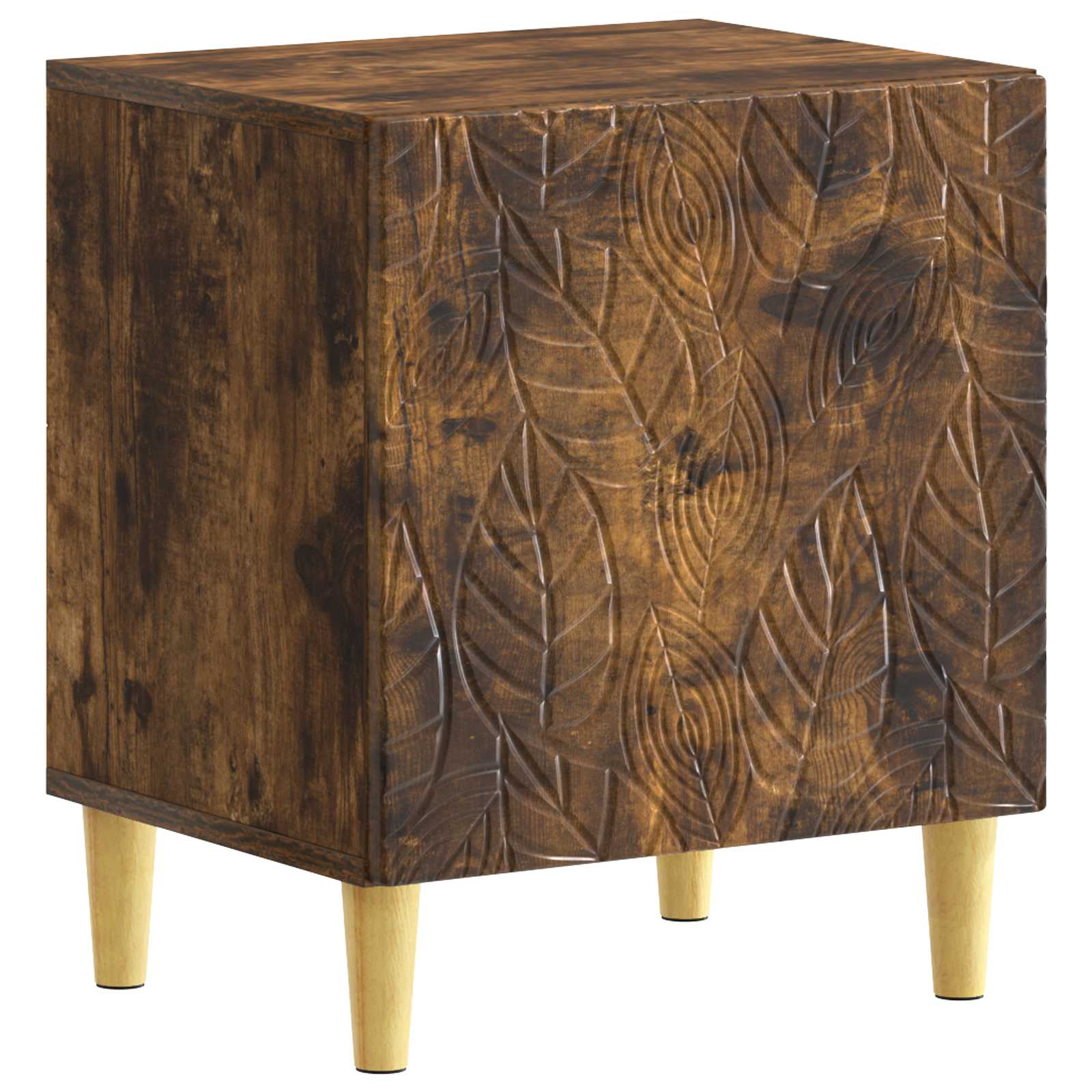 Κομοδίνο 2 pcs Καπνισμένο Ξύλο Δρυός 43 x 34,5 x 50 εκ - Pakobazaar