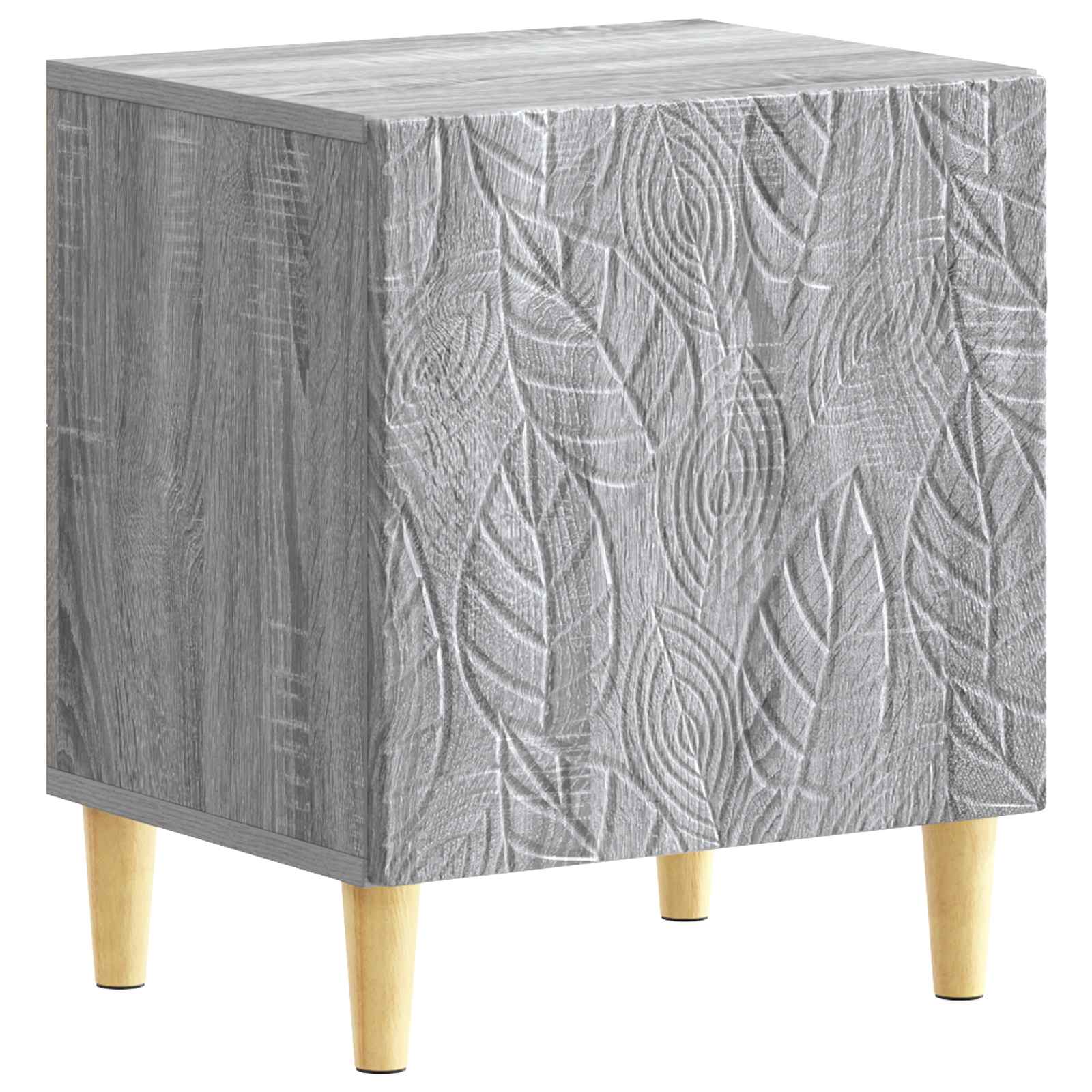 Κομοδίνο 2 pcs Γκρι Sonoma 43 x 34,5 x 50 εκ Επεξεργασμένο Ξύλο - Pakobazaar