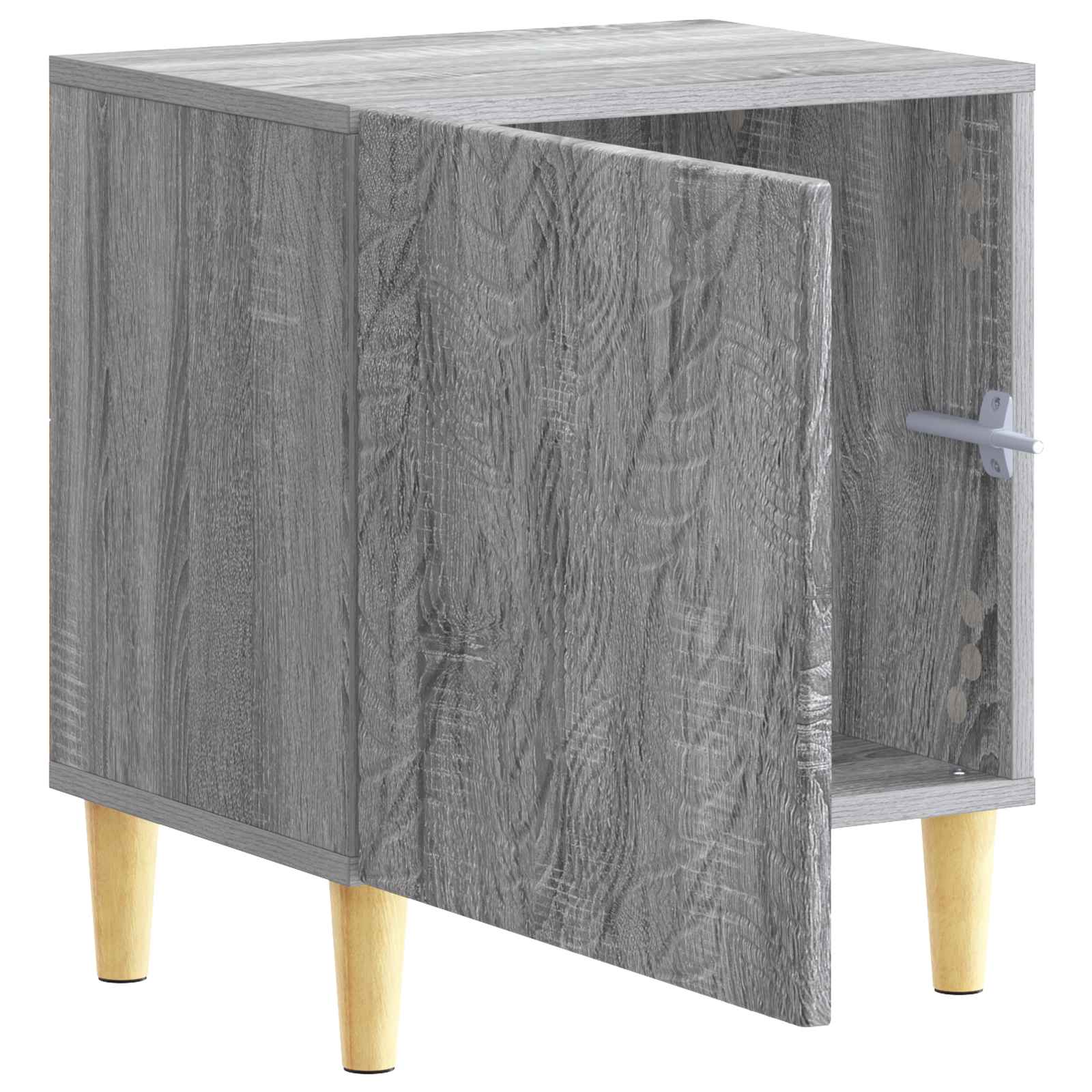 Κομοδίνο 2 pcs Γκρι Sonoma 43 x 34,5 x 50 εκ Επεξεργασμένο Ξύλο - Pakobazaar