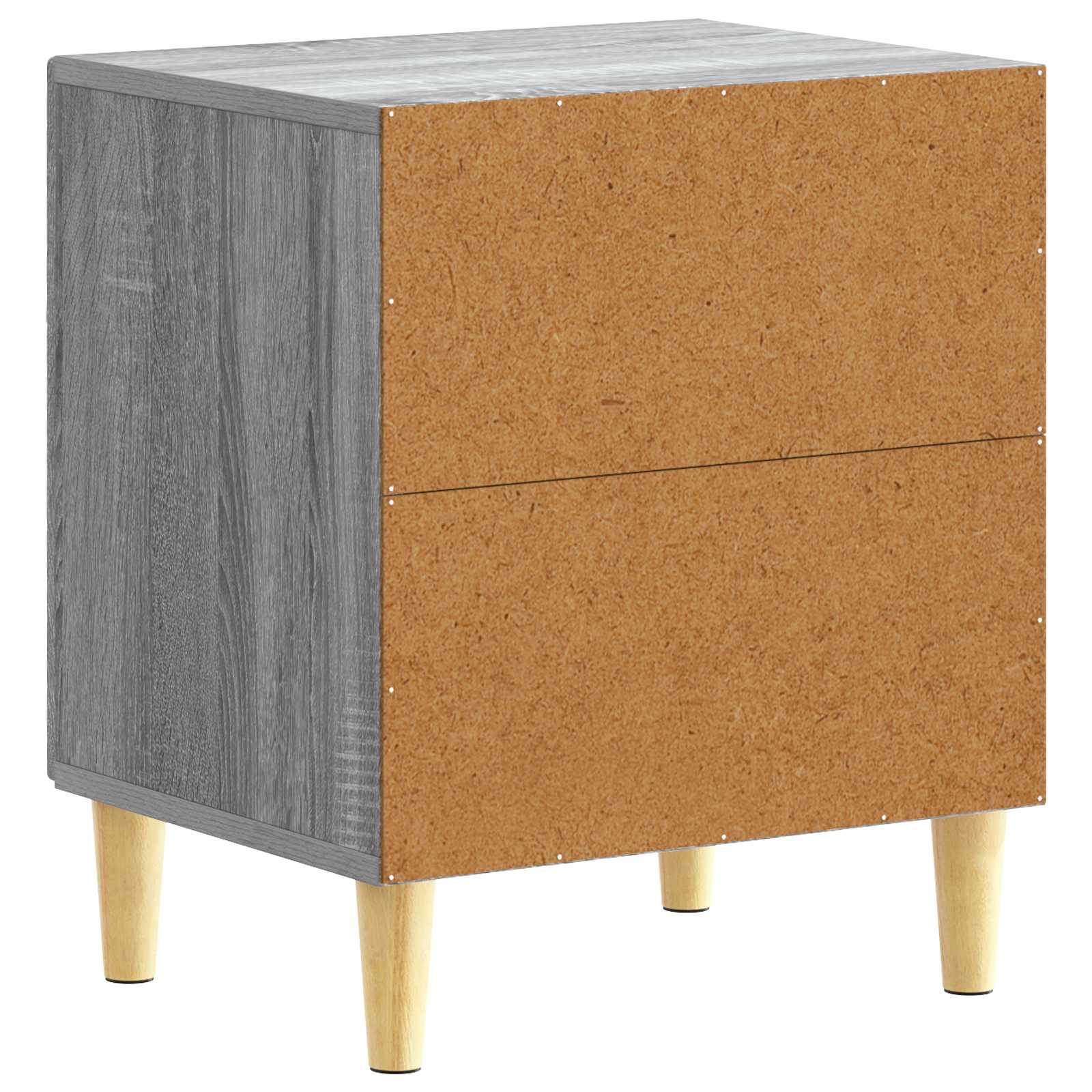 Κομοδίνο 2 pcs Γκρι Sonoma 43 x 34,5 x 50 εκ Επεξεργασμένο Ξύλο - Pakobazaar