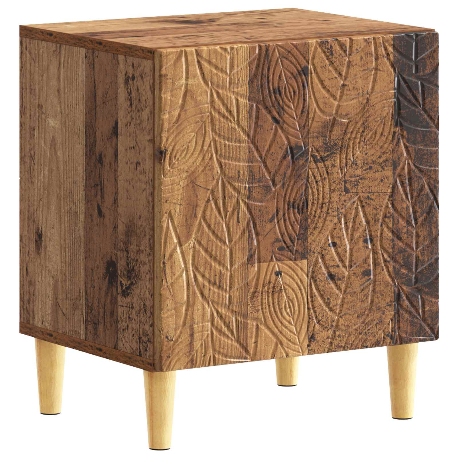 Κομοδίνο 2 pcs Παλαιωμένο ξύλο 43 x 34,5 x 50 εκ - Pakobazaar
