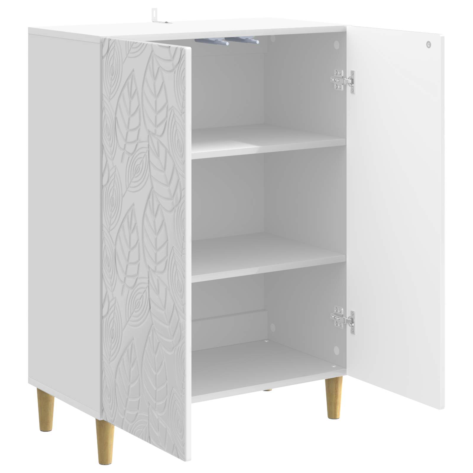 Πλαϊνό γραφείο Γυαλιστερό Λευκό 66 x 34,5 x 90 εκ - Pakobazaar