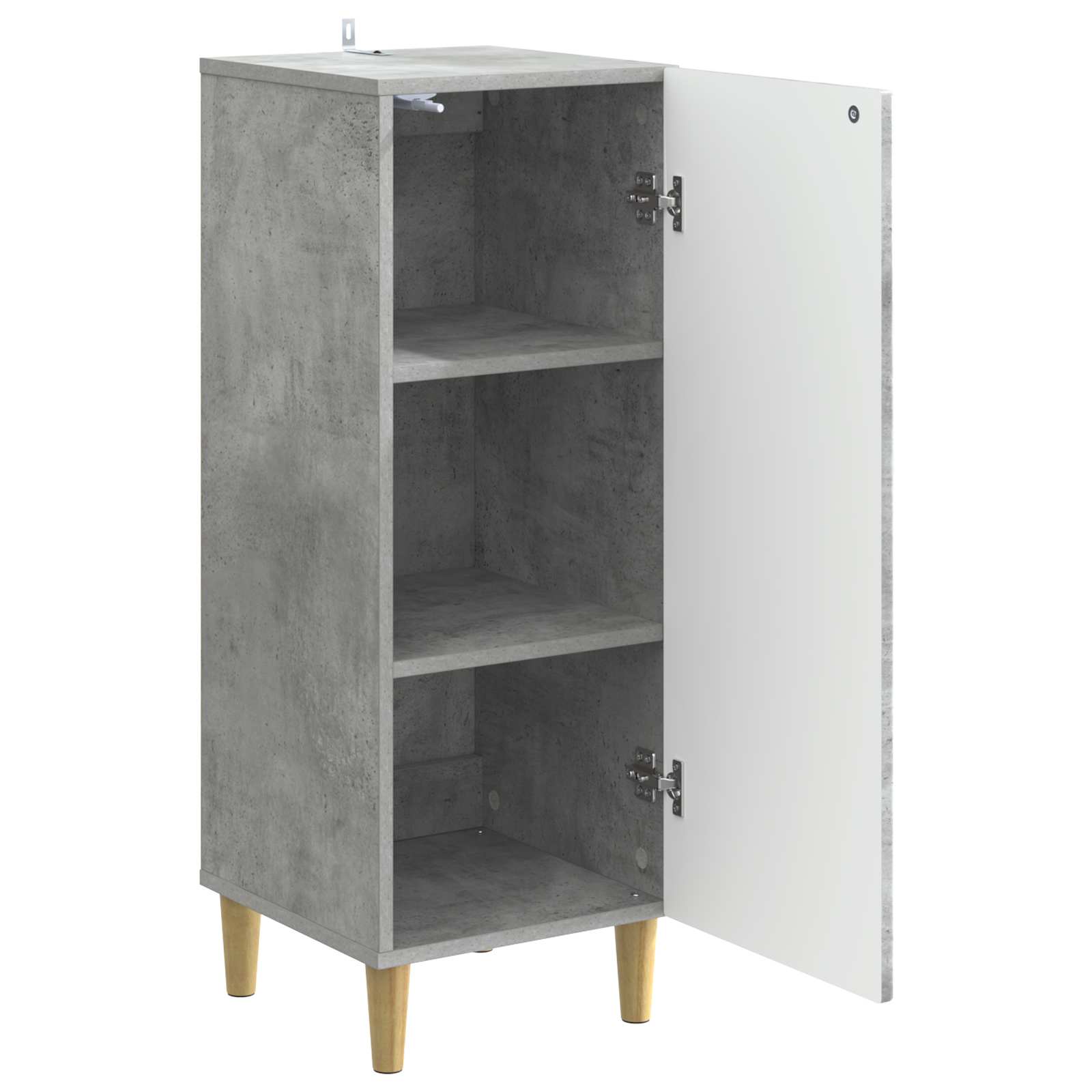 Πλαϊνό γραφείο Γκρι Σκυροδέματος 33 x 34,5 x 90 εκ - Pakobazaar
