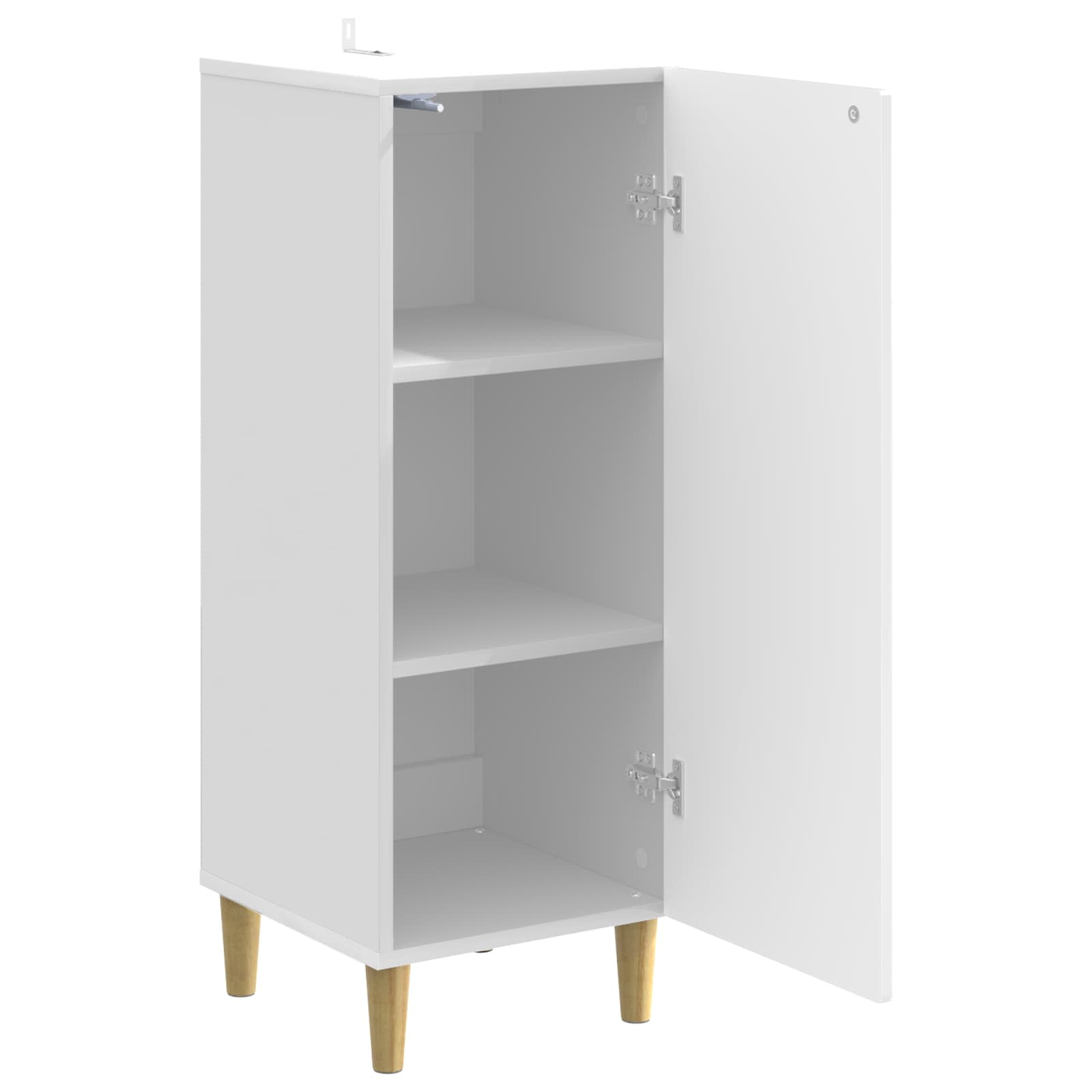 Πλαϊνό γραφείο Γυαλιστερό Λευκό 33 x 34,5 x 90 εκ - Pakobazaar