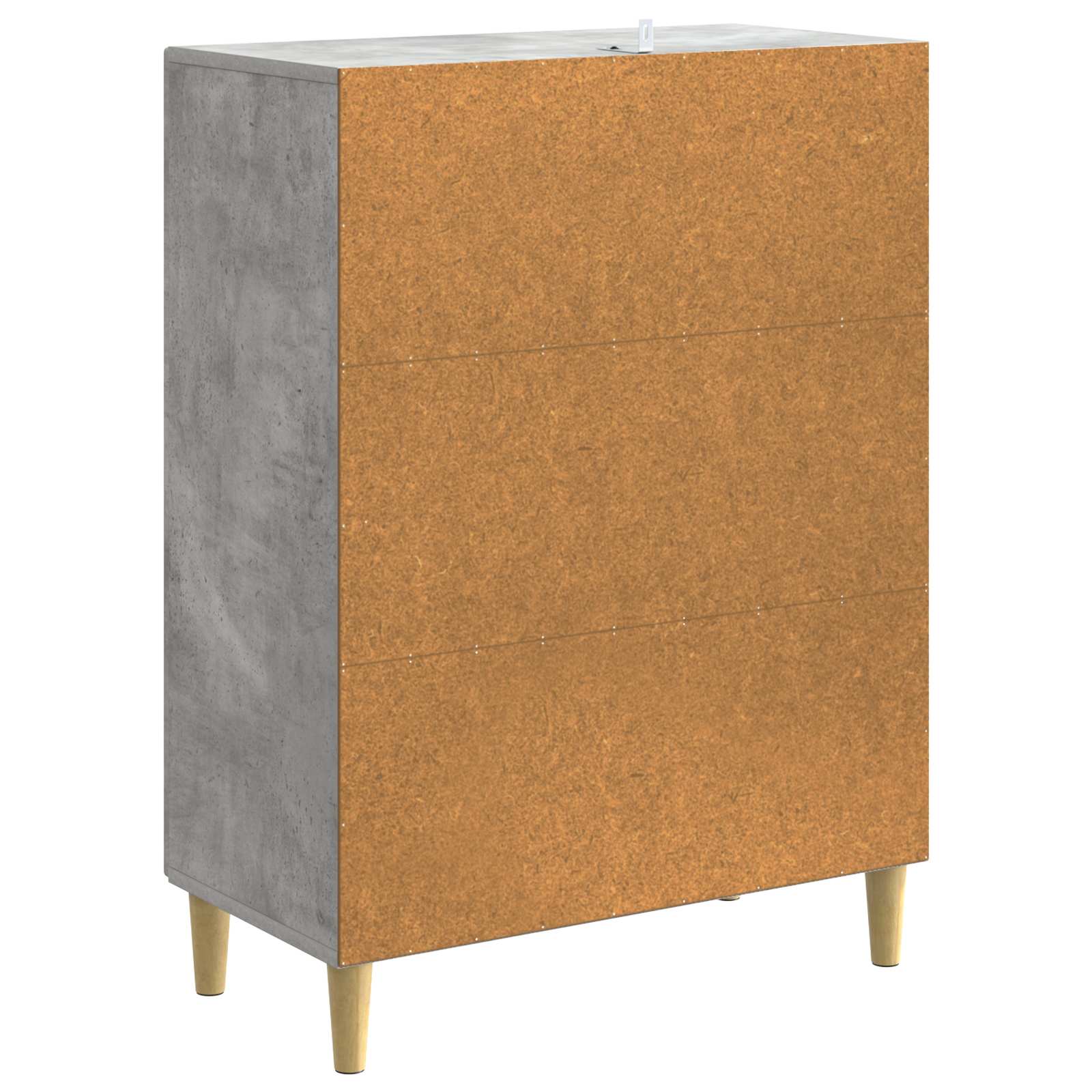 Ντουλάπι με Συρτάρια Γκρι Σκυροδέματος 66 x 34,5 x 90 εκ - Pakobazaar