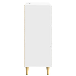 Ντουλάπι με Συρτάρια Γυαλιστερό Λευκό 66 x 34,5 x 90 εκ - Pakobazaar