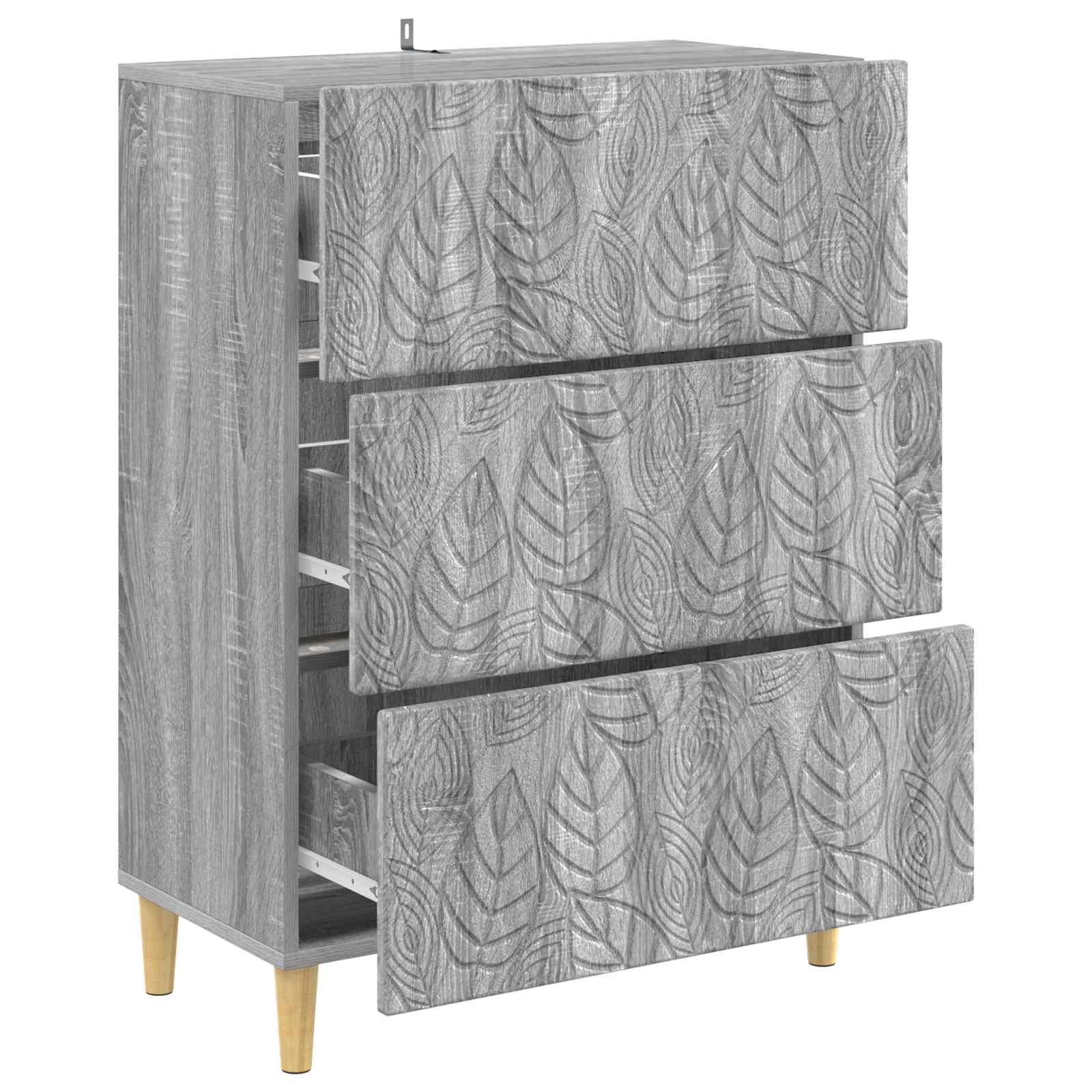 Ντουλάπι με Συρτάρια Γκρι Sonoma 66 x 34,5 x 90 εκ - Pakobazaar