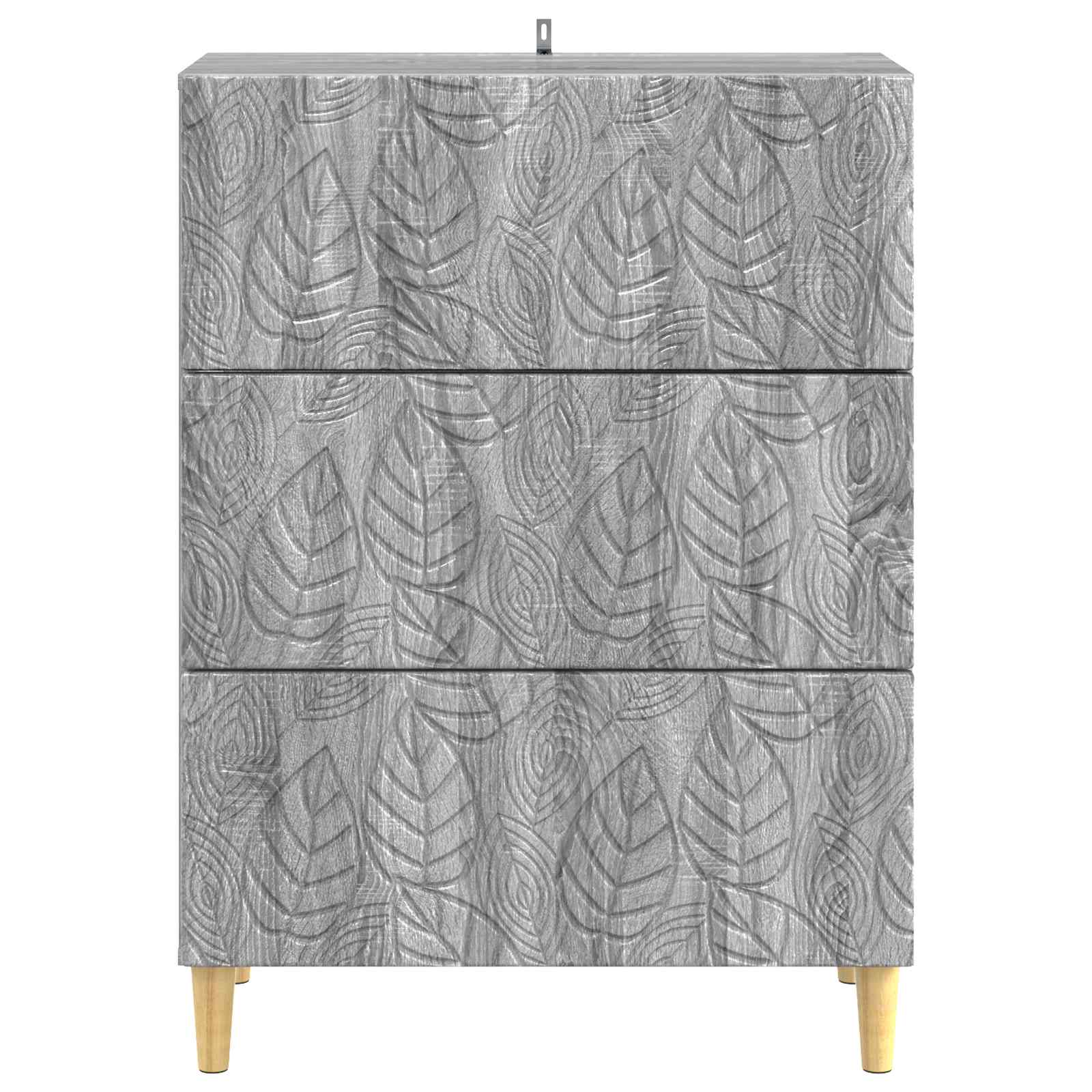 Ντουλάπι με Συρτάρια Γκρι Sonoma 66 x 34,5 x 90 εκ - Pakobazaar