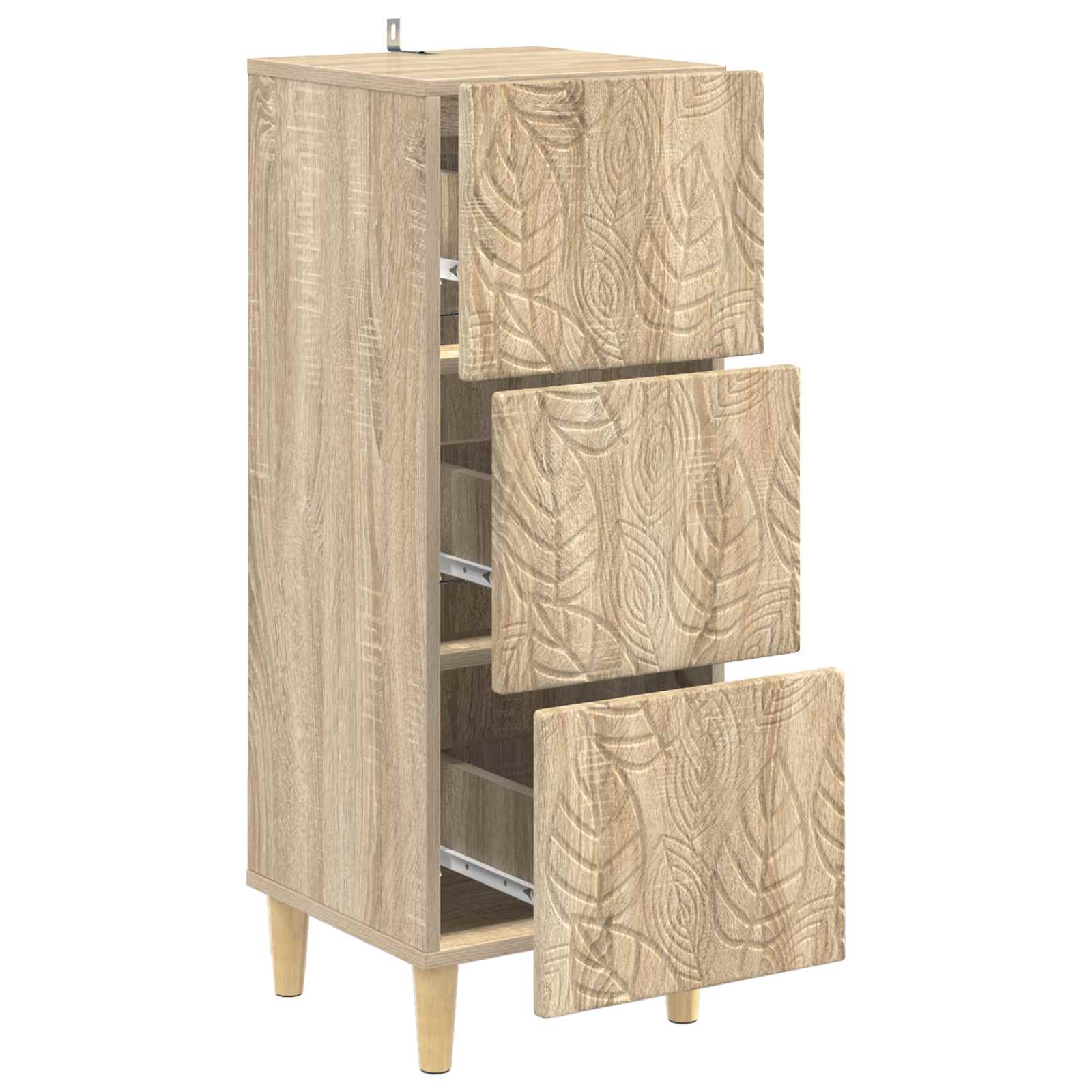 Ντουλάπι με Συρτάρια Sonoma Δρυς 33 x 34,5 x 90 εκ - Pakobazaar