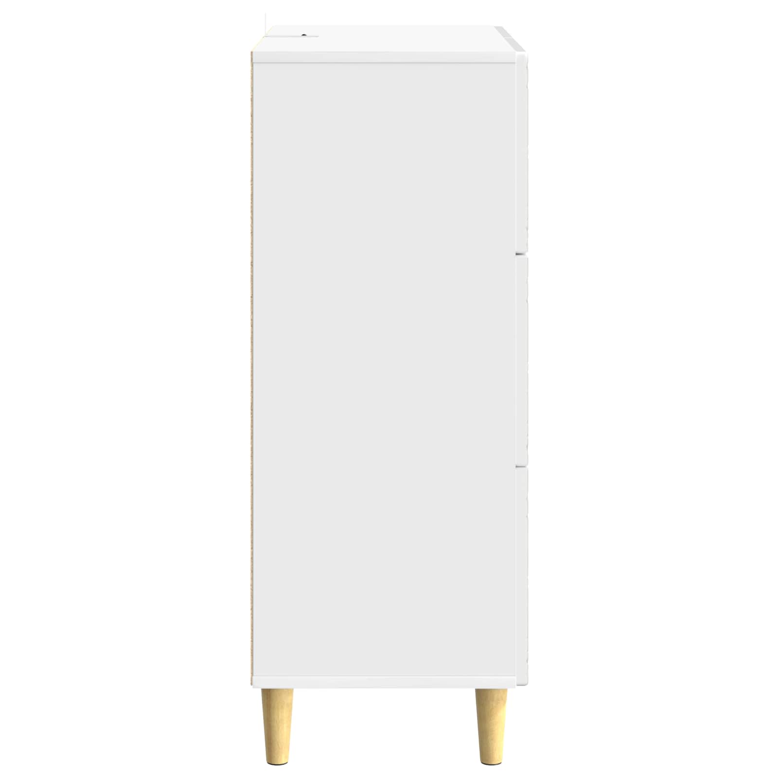 Ντουλάπι με Συρτάρια Γυαλιστερό Λευκό 33 x 34,5 x 90 εκ - Pakobazaar