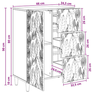 Πλαϊνό γραφείο Γκρι Σκυροδέματος 66 x 34,5 x 90 εκ - Pakobazaar