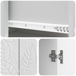 Πλαϊνό γραφείο Γυαλιστερό Λευκό 66 x 34,5 x 90 εκ - Pakobazaar