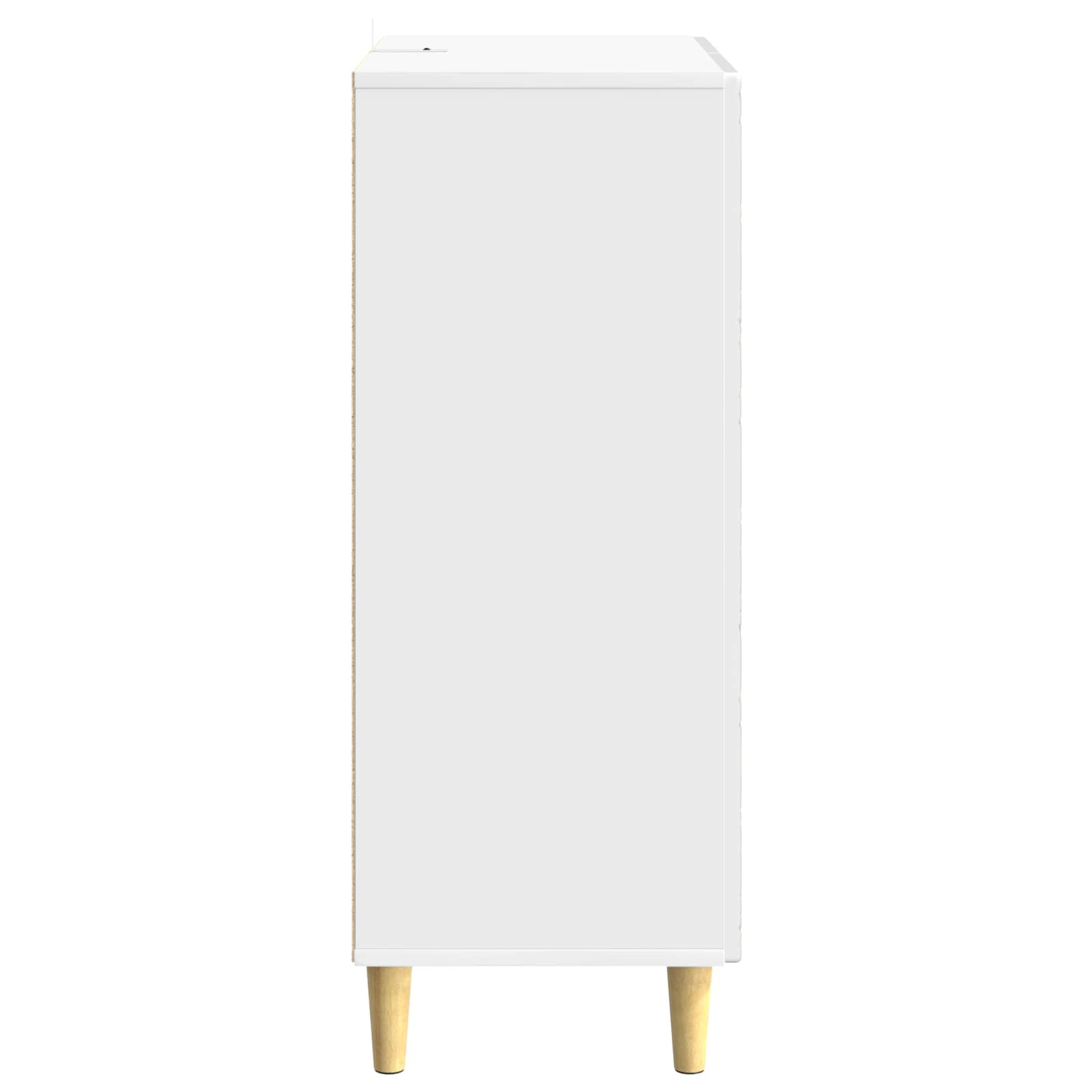 Πλαϊνό γραφείο Γυαλιστερό Λευκό 66 x 34,5 x 90 εκ - Pakobazaar