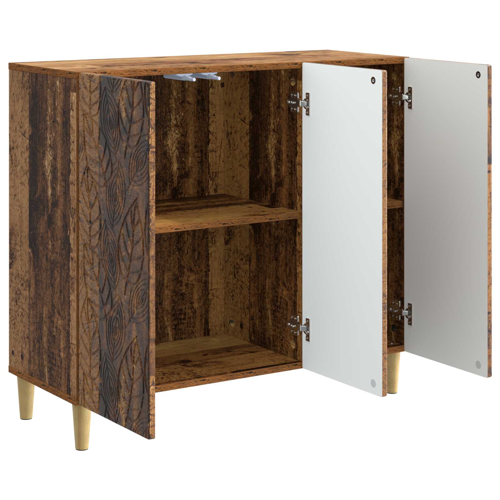 Πλαϊνό γραφείο Παλαιωμένο ξύλο 89 x 34,5 x 80 εκ - Pakobazaar