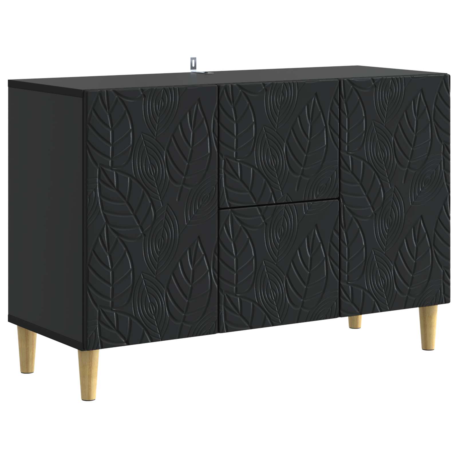 Πλαϊνό γραφείο Μαύρο 89 x 34,5 x 60 εκ. Επεξεργασμένο Ξύλο - Pakobazaar