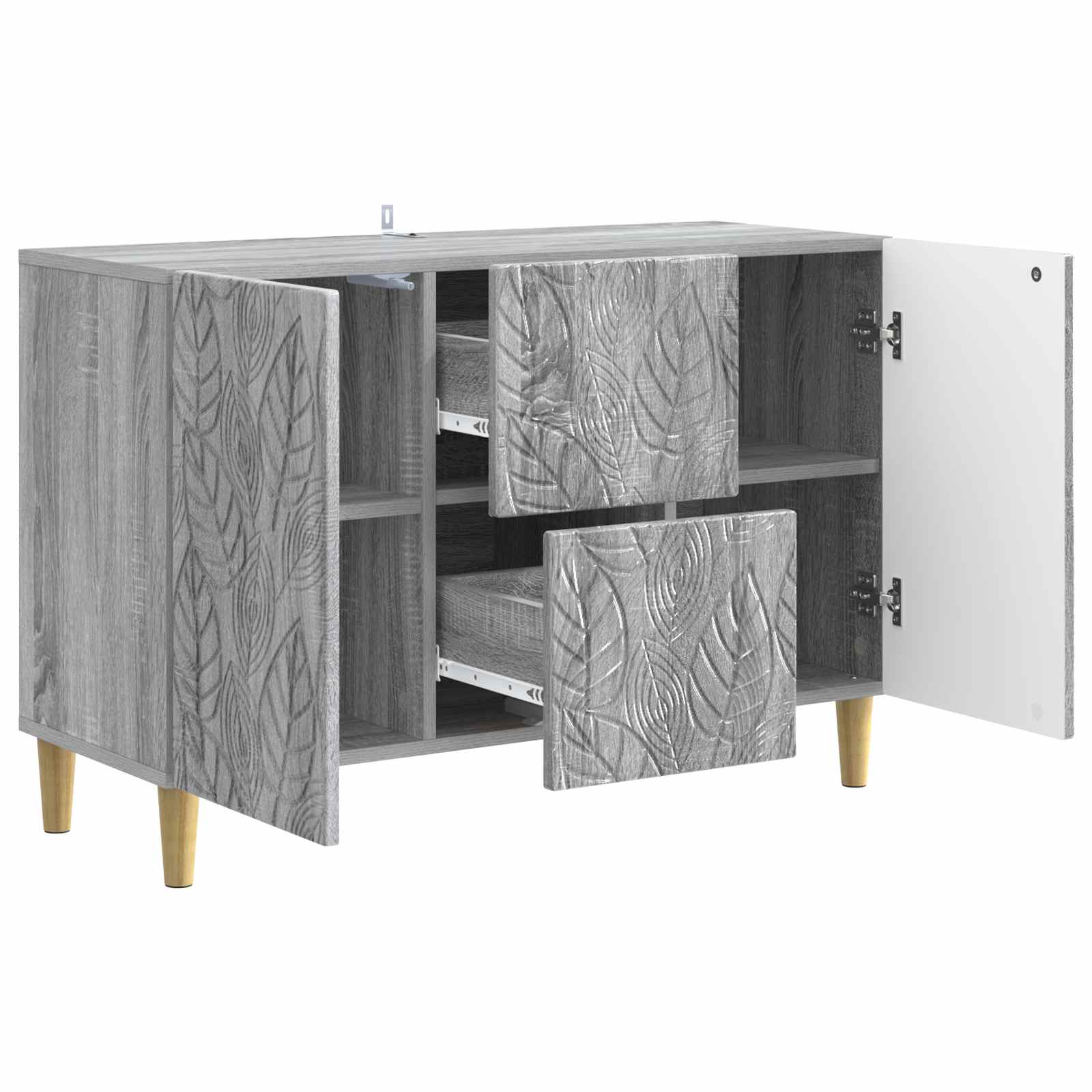 Πλαϊνό γραφείο Γκρι Sonoma 89 x 34,5 x 60 εκ. - Pakobazaar