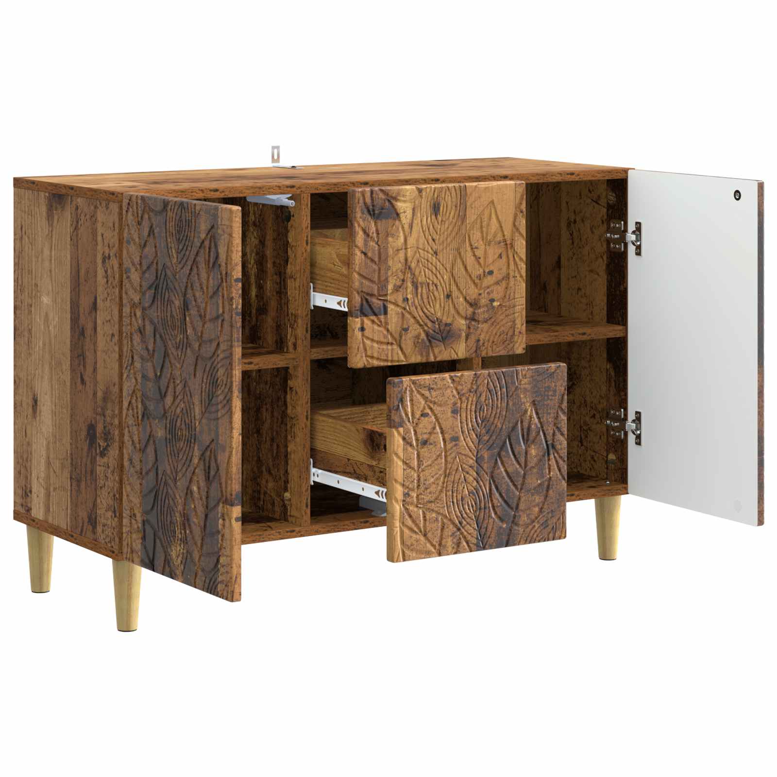 Πλαϊνό γραφείο Παλαιωμένο ξύλο 89 x 34,5 x 60 εκ. - Pakobazaar