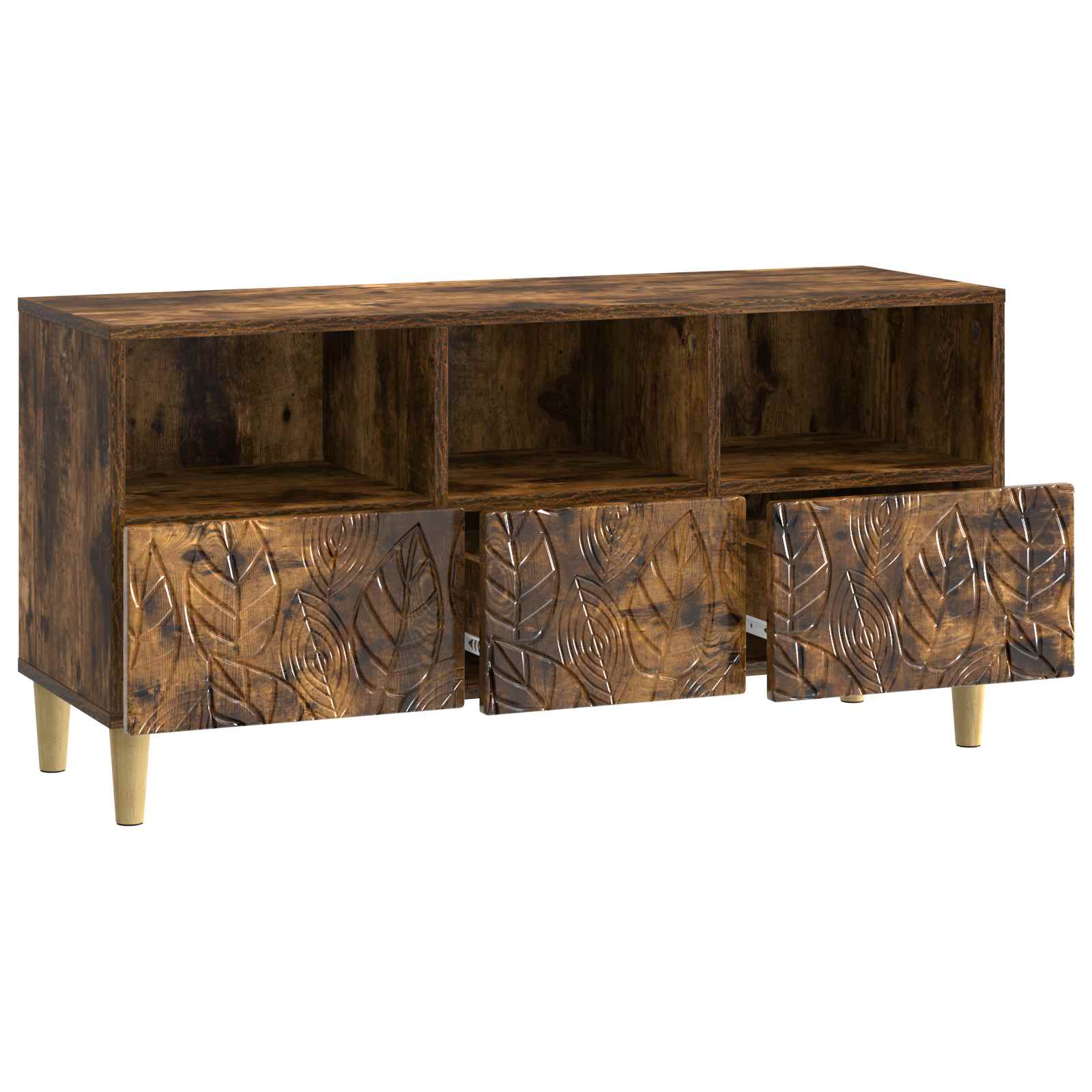 Ντουλάπι TV 102 x 34,5 x 50 εκ. Καπνισμένο Ξύλο Δρυός - Pakobazaar