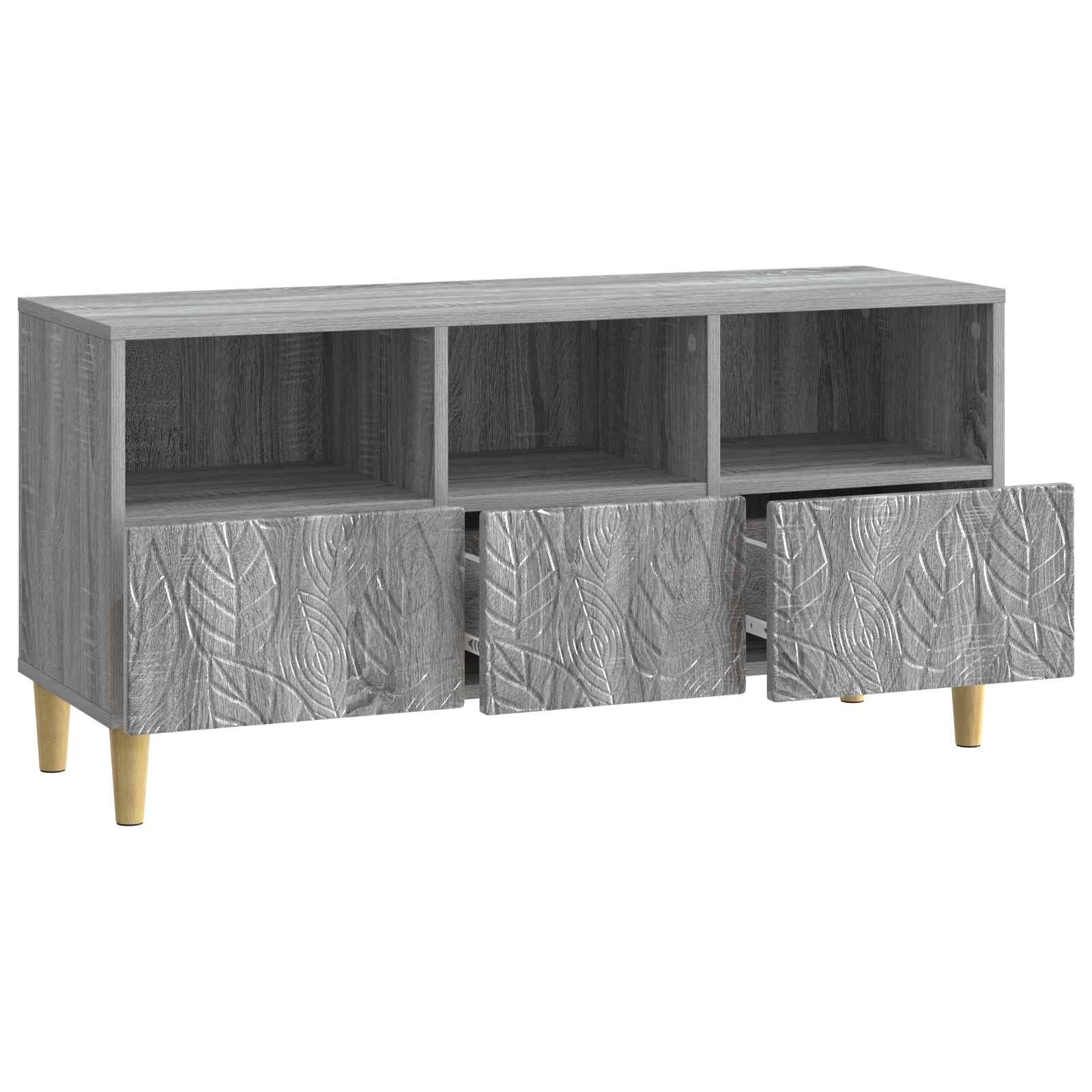 Ντουλάπι TV 102 x 34,5 x 50 εκ. Γκρι Sonoma Επεξεργασμένο Ξύλο - Pakobazaar