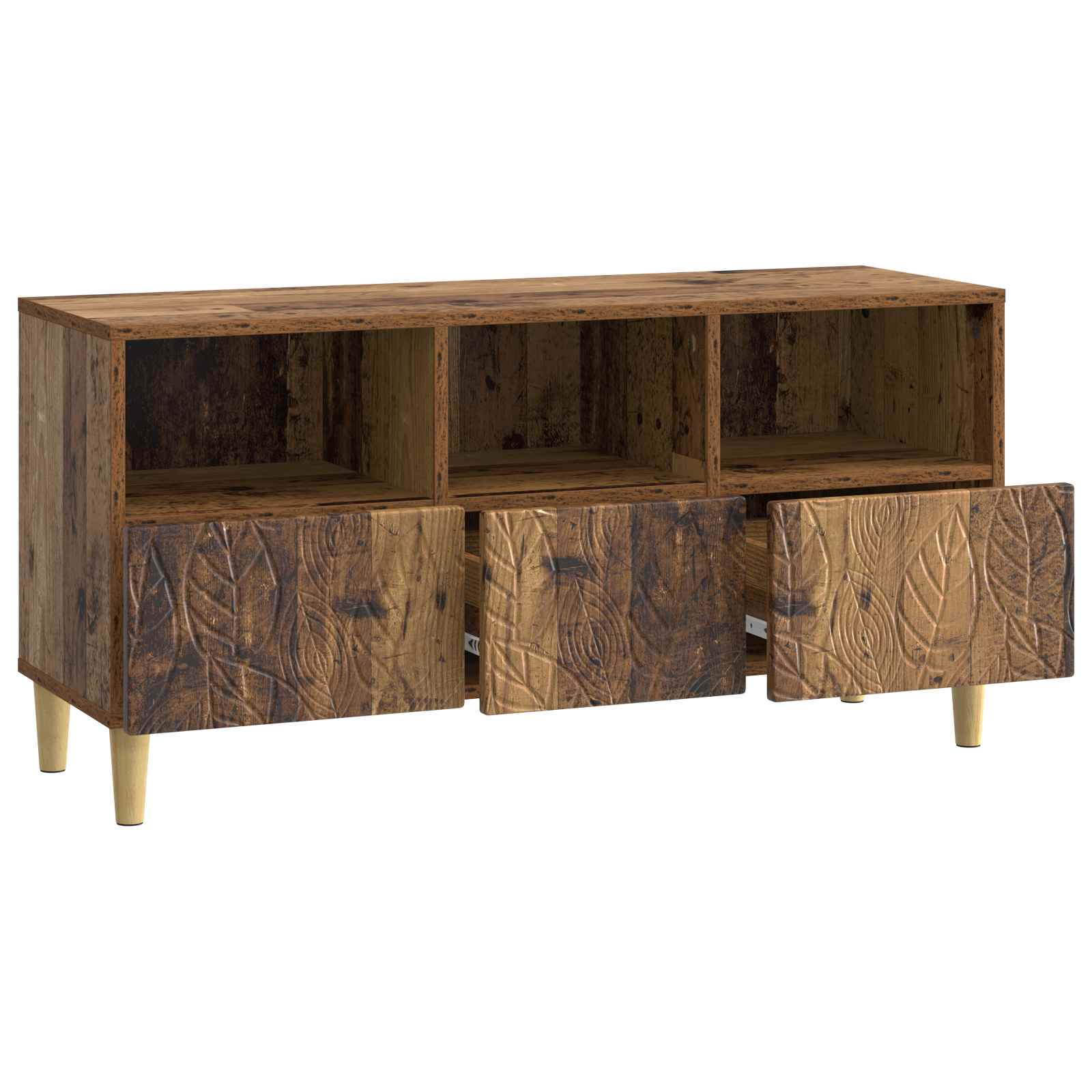 Ντουλάπι TV 102 x 34,5 x 50 εκ. Παλαιωμένο ξύλο - Pakobazaar