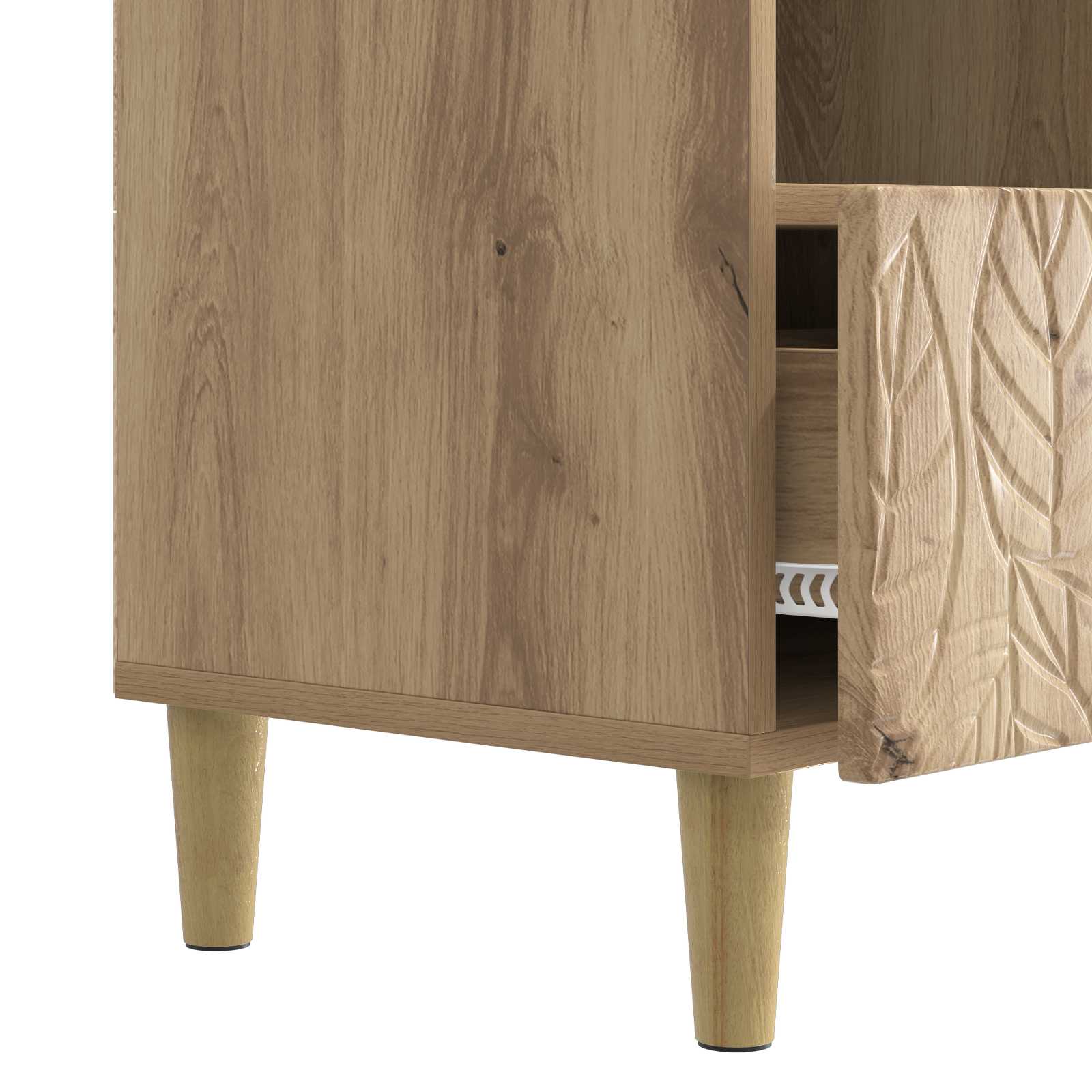 Ντουλάπι TV 102 x 34,5 x 50 εκ. Artisan Δρυς Επεξεργασμένο Ξύλο - Pakobazaar