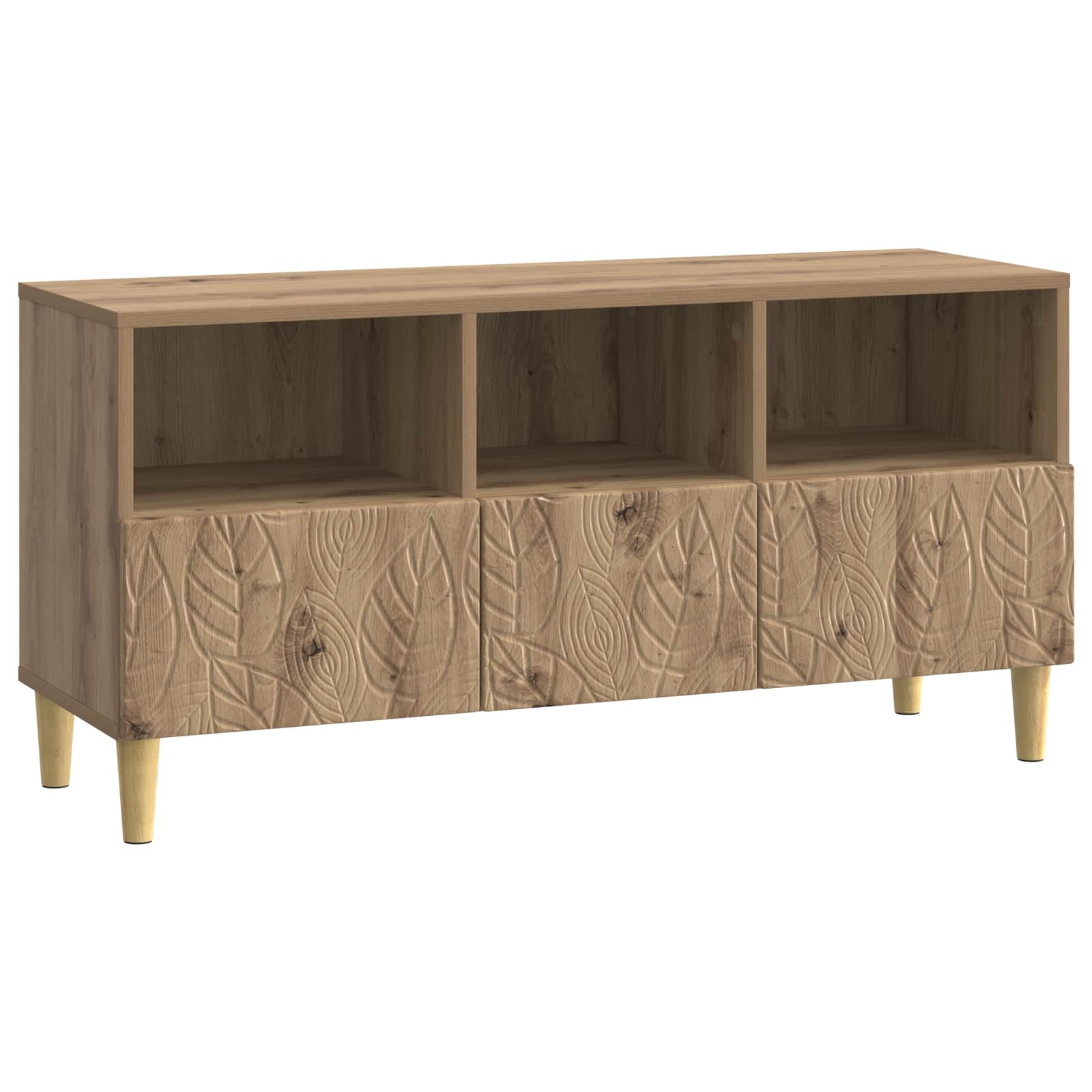 Ντουλάπι TV 102 x 34,5 x 50 εκ. Artisan Δρυς Επεξεργασμένο Ξύλο - Pakobazaar