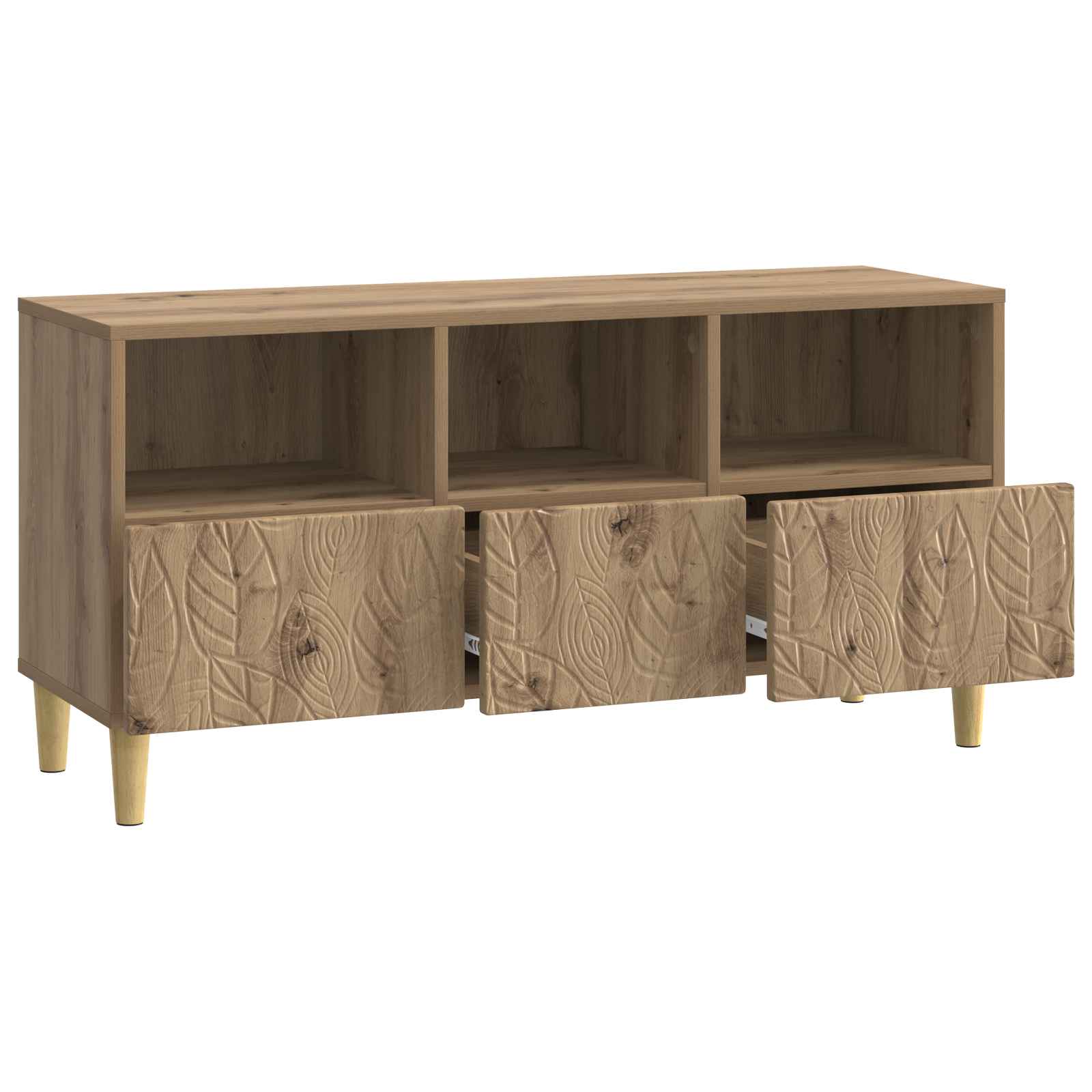 Ντουλάπι TV 102 x 34,5 x 50 εκ. Artisan Δρυς Επεξεργασμένο Ξύλο - Pakobazaar