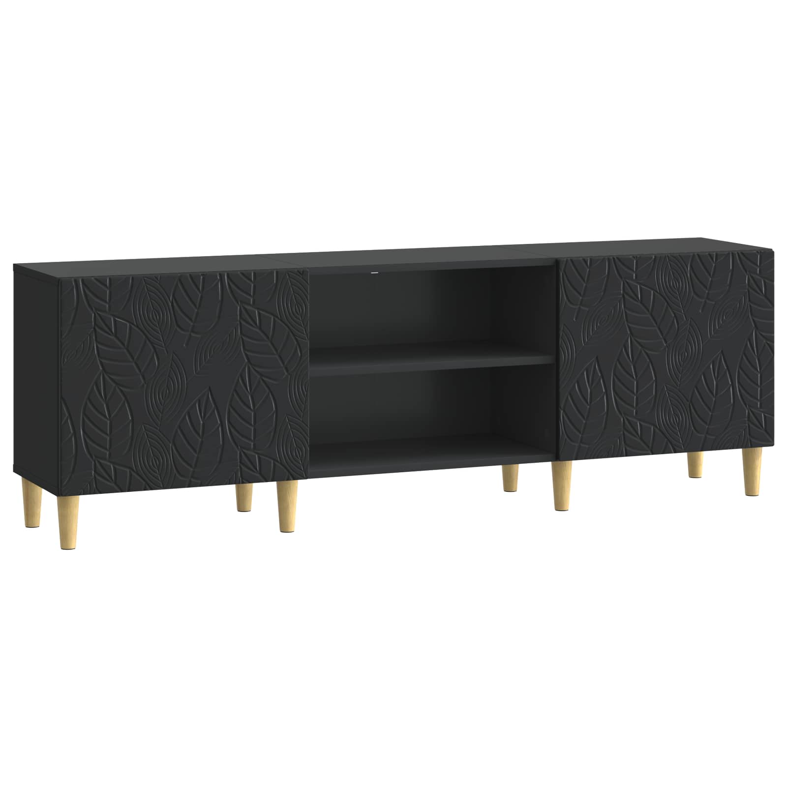 Ντουλάπι TV 150 x 31 x 50 εκ. Μαύρο Επεξεργασμένο Ξύλο - Pakobazaar