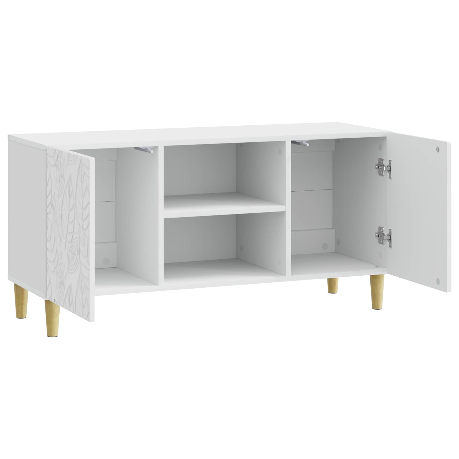 Ντουλάπι TV 102 x 34,5 x 50 εκ. Γυαλιστερό Λευκό - Pakobazaar
