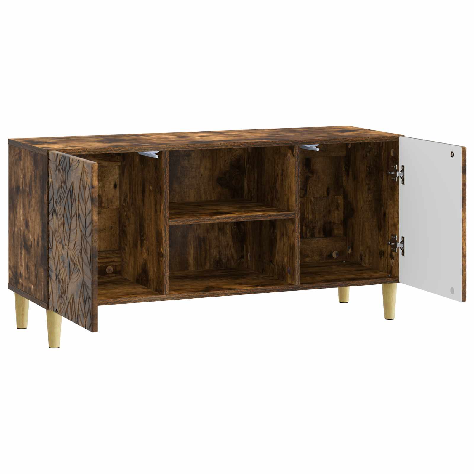 Ντουλάπι TV 102 x 34,5 x 50 εκ. Καπνισμένο Ξύλο Δρυός - Pakobazaar