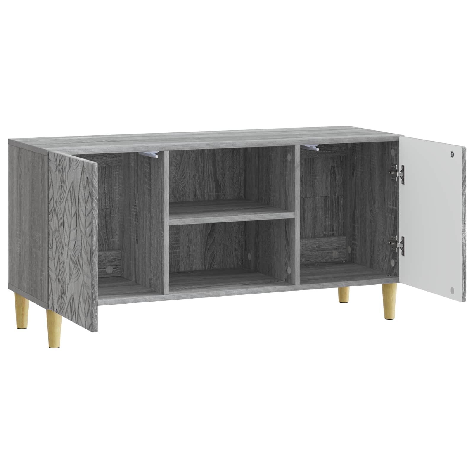 Ντουλάπι TV 102 x 34,5 x 50 εκ. Γκρι Sonoma Επεξεργασμένο Ξύλο - Pakobazaar