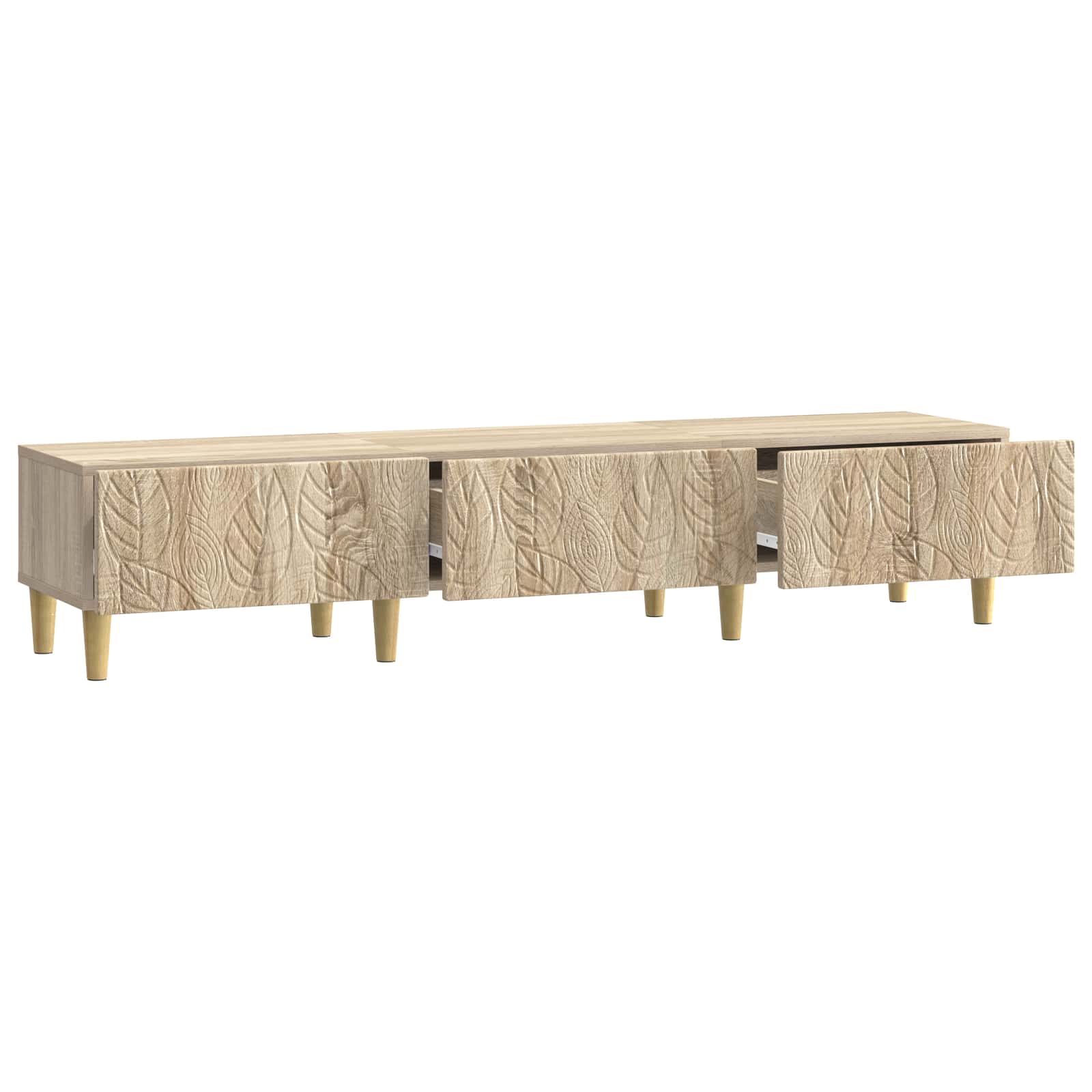 Ντουλάπι TV 147 x 34,5 x 30 εκ Sonoma Δρυς Επεξεργασμένο Ξύλο - Pakobazaar