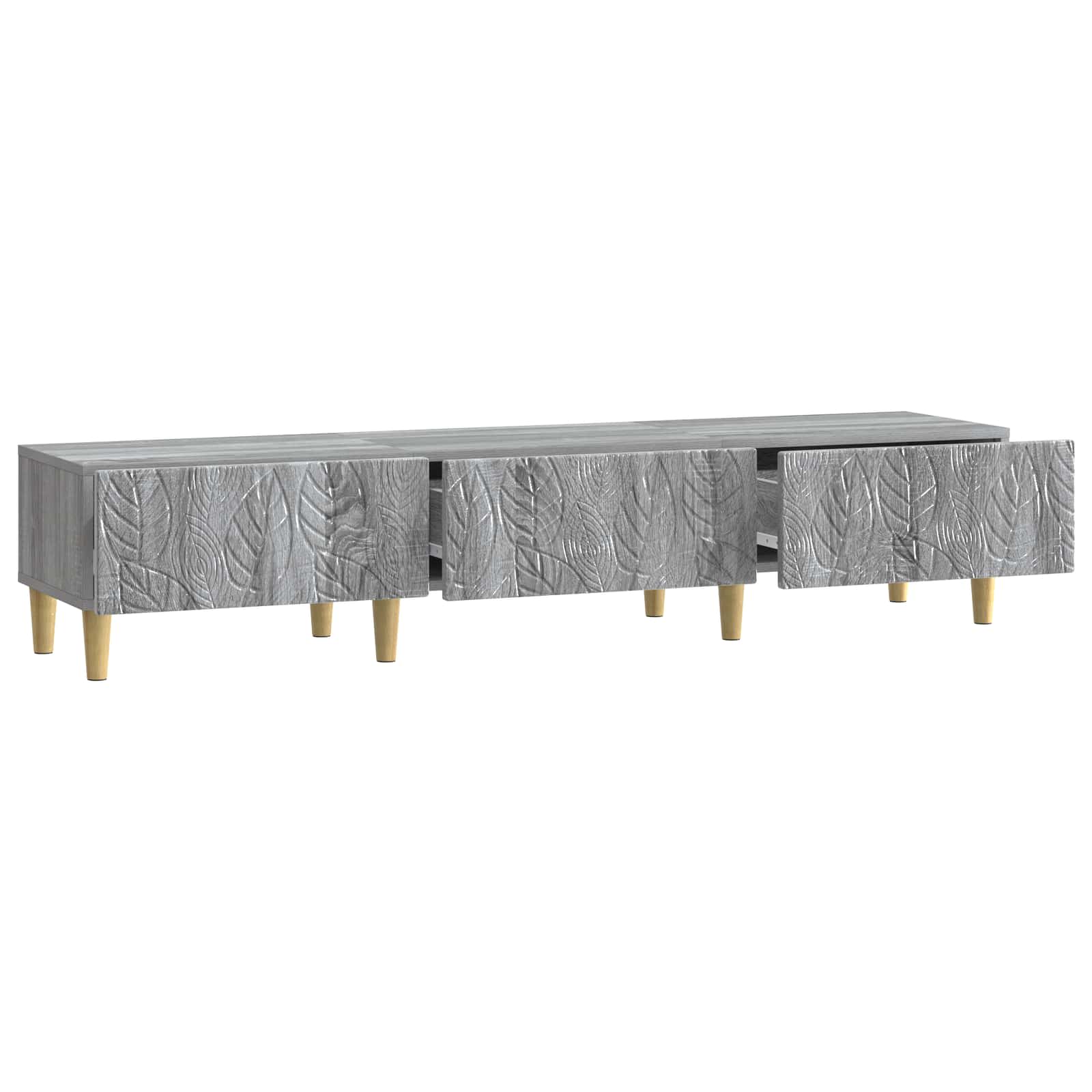 Ντουλάπι TV 147 x 34,5 x 30 εκ Γκρι Sonoma Επεξεργασμένο Ξύλο - Pakobazaar