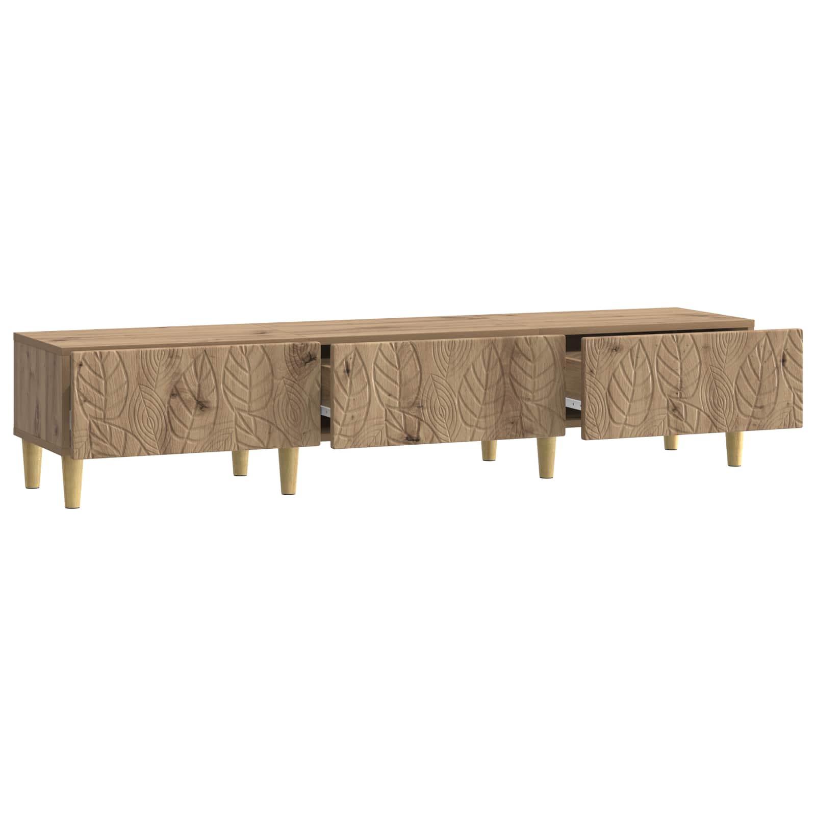 Ντουλάπι TV 147 x 34,5 x 30 εκ Artisan Δρυς Επεξεργασμένο Ξύλο - Pakobazaar