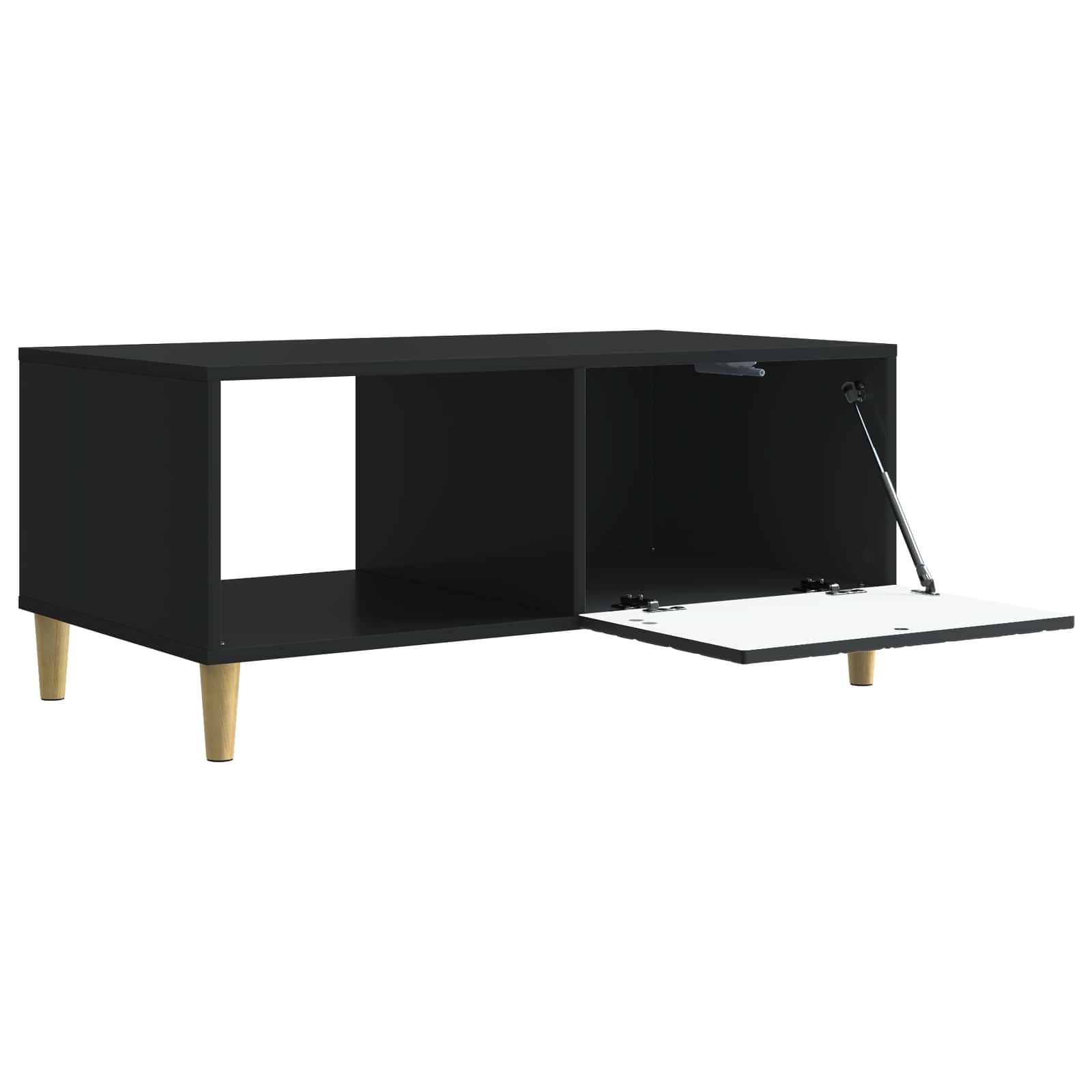 Τραπεζάκι σαλονιού Μαύρο 90 x 50 x 40 cm Επεξεργασμένο Ξύλο - Pakobazaar