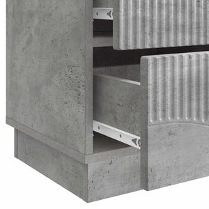 Κομοδίνο με συρτάρι Γκρι Σκυροδέματος 43 x 34,5 x 44,5 εκ - Pakobazaar