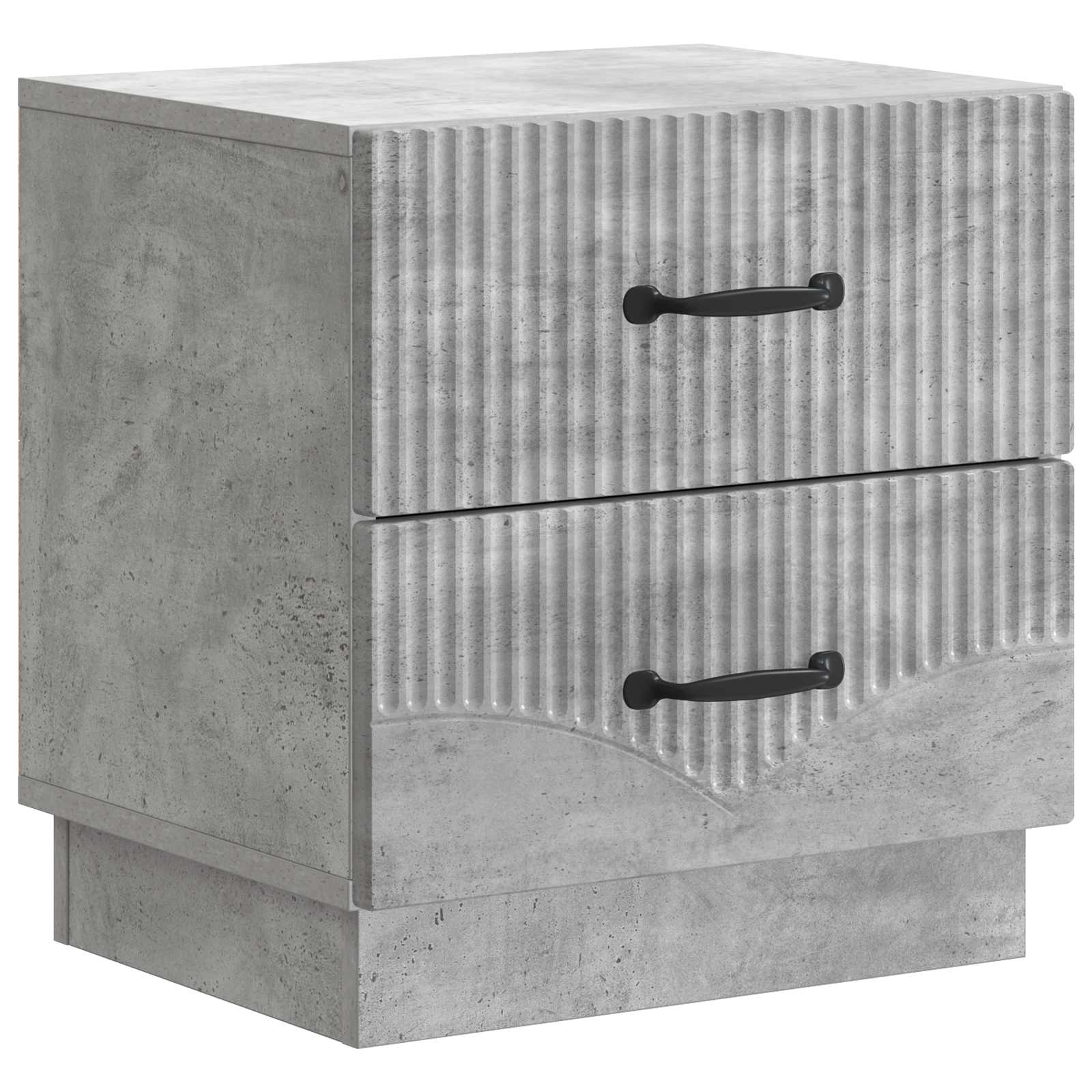 Κομοδίνο με συρτάρι Γκρι Σκυροδέματος 43 x 34,5 x 44,5 εκ - Pakobazaar