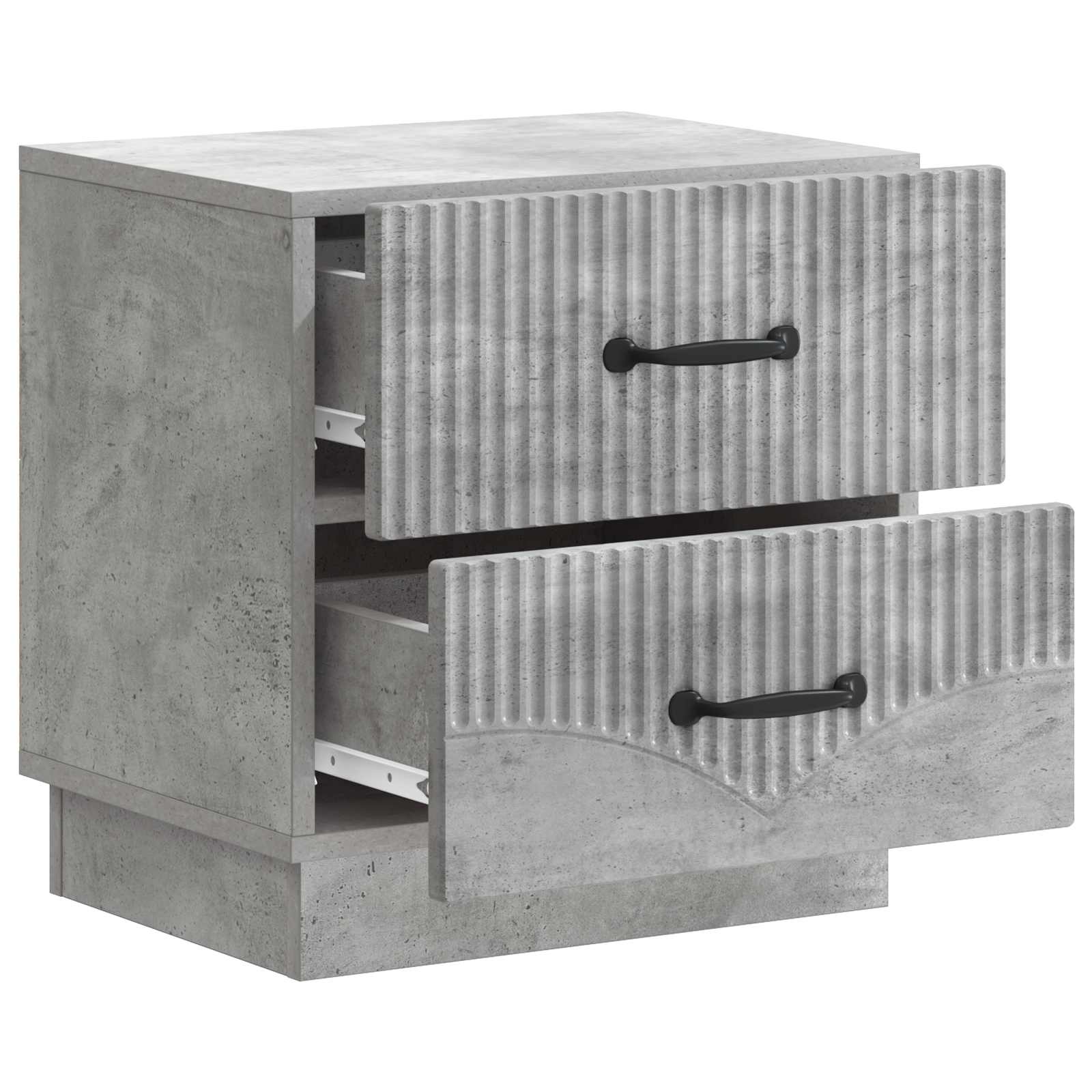 Κομοδίνο με συρτάρι Γκρι Σκυροδέματος 43 x 34,5 x 44,5 εκ - Pakobazaar