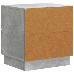 Κομοδίνο με συρτάρι Γκρι Σκυροδέματος 43 x 34,5 x 44,5 εκ - Pakobazaar