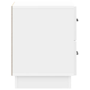 Κομοδίνο με συρτάρι Γυαλιστερό Λευκό 43 x 34,5 x 44,5 εκ - Pakobazaar