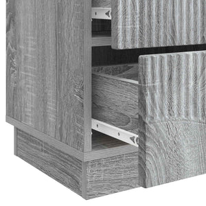 Κομοδίνο Γκρι Sonoma 43 x 34,5 x 44,5 εκ Επεξεργασμένο Ξύλο - Pakobazaar