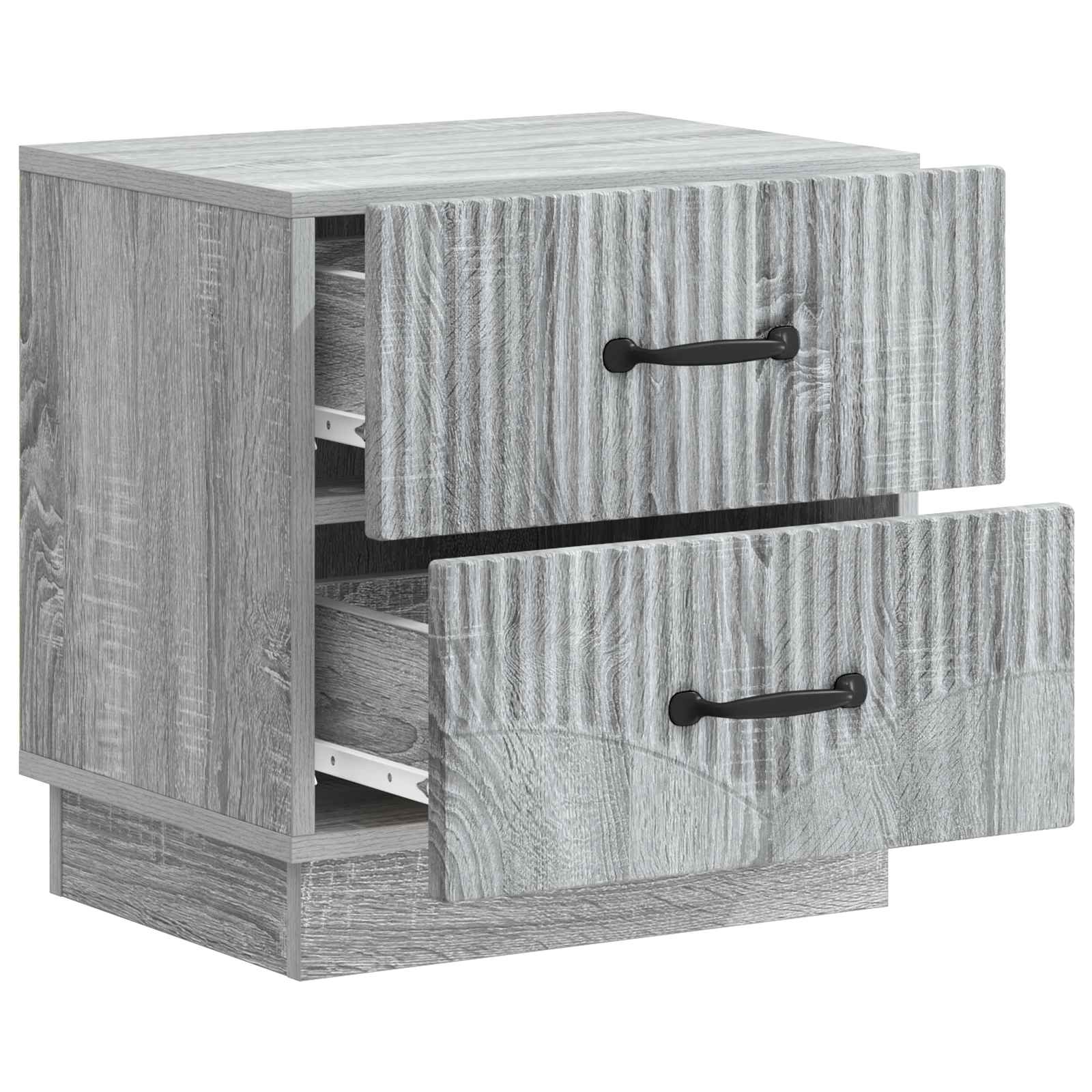 Κομοδίνο Γκρι Sonoma 43 x 34,5 x 44,5 εκ Επεξεργασμένο Ξύλο - Pakobazaar