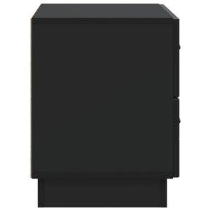 Κομοδίνο Μαύρο 62 x 34,5 x 44,5 εκ Επεξεργασμένο Ξύλο - Pakobazaar