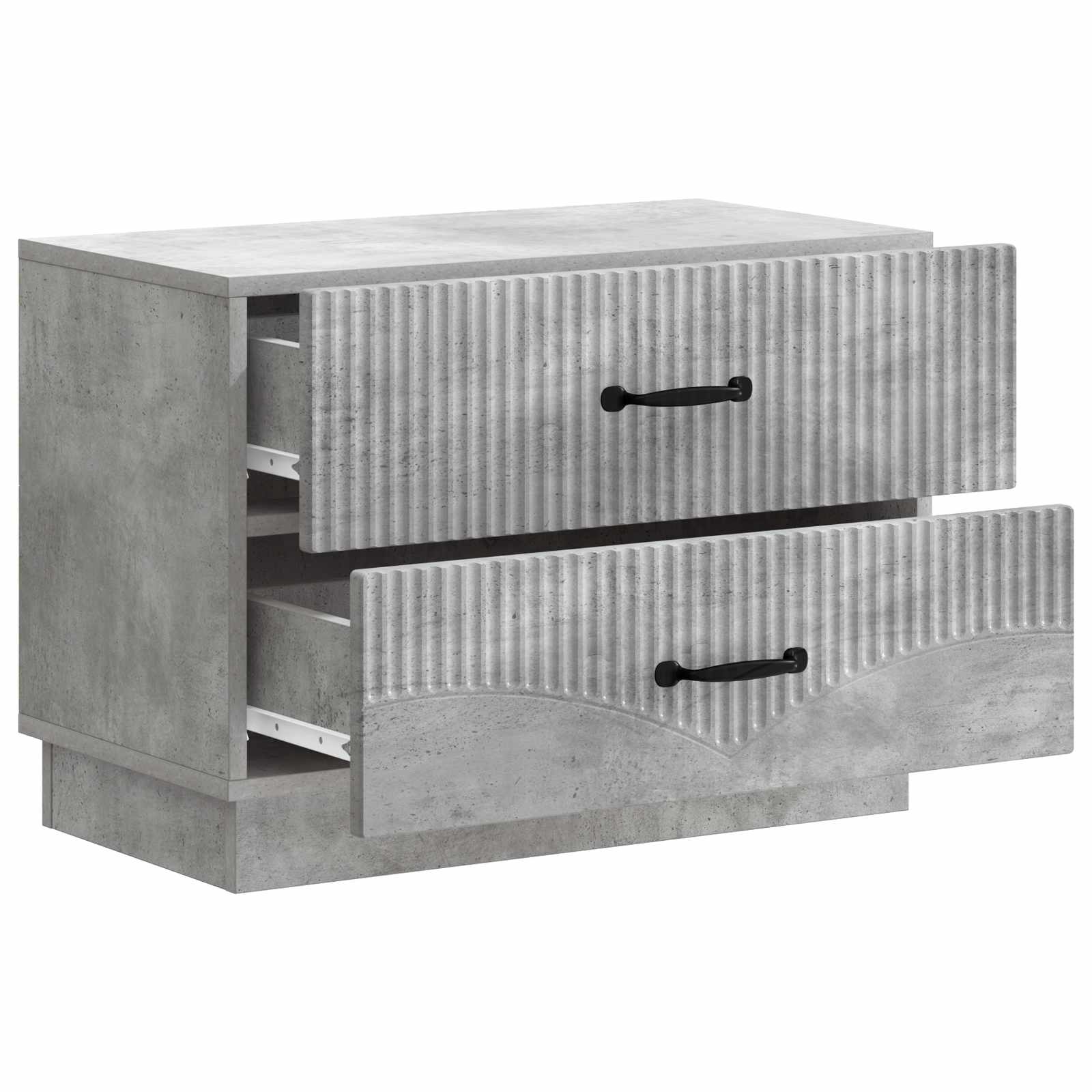 Κομοδίνο με συρτάρι Γκρι Σκυροδέματος 62 x 34,5 x 44,5 εκ - Pakobazaar