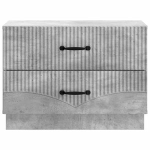 Κομοδίνο με συρτάρι Γκρι Σκυροδέματος 62 x 34,5 x 44,5 εκ - Pakobazaar