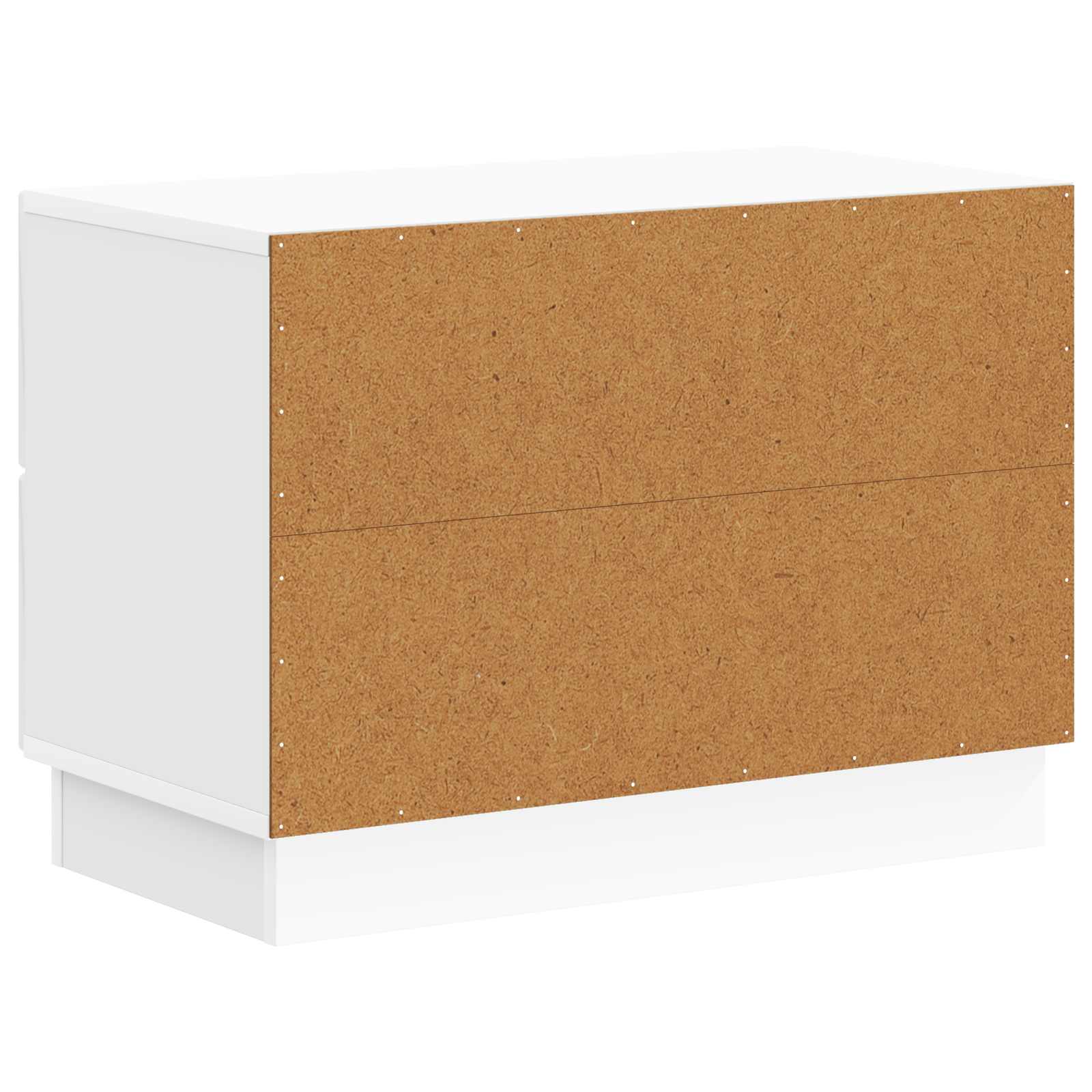 Κομοδίνο με συρτάρι Γυαλιστερό Λευκό 62 x 34,5 x 44,5 εκ - Pakobazaar