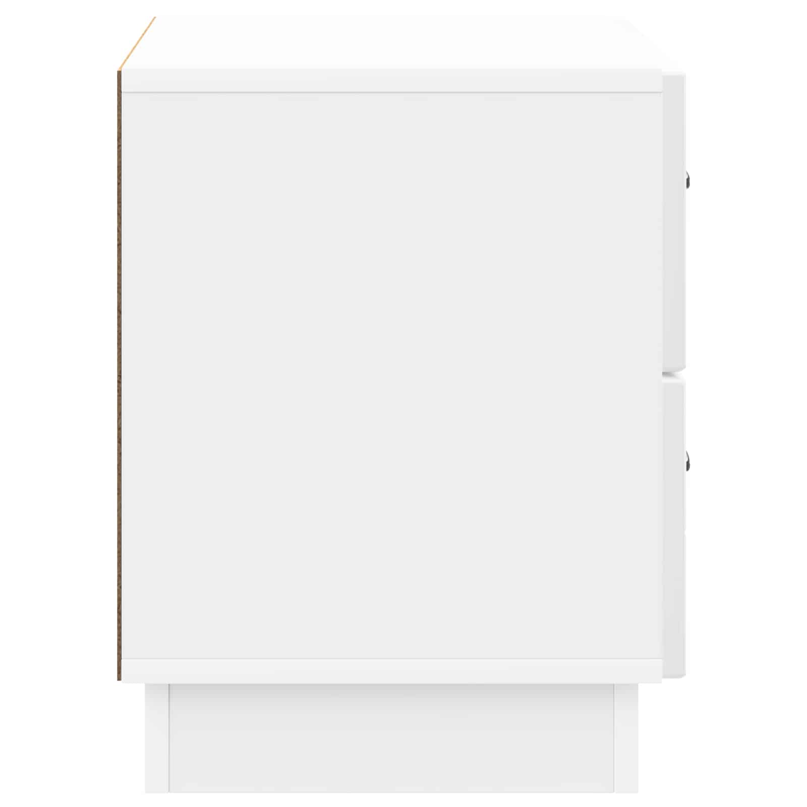 Κομοδίνο με συρτάρι Γυαλιστερό Λευκό 62 x 34,5 x 44,5 εκ - Pakobazaar
