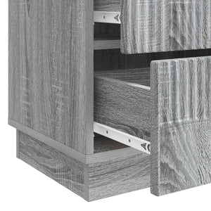 Κομοδίνο Γκρι Sonoma 62 x 34,5 x 44,5 εκ Επεξεργασμένο Ξύλο - Pakobazaar
