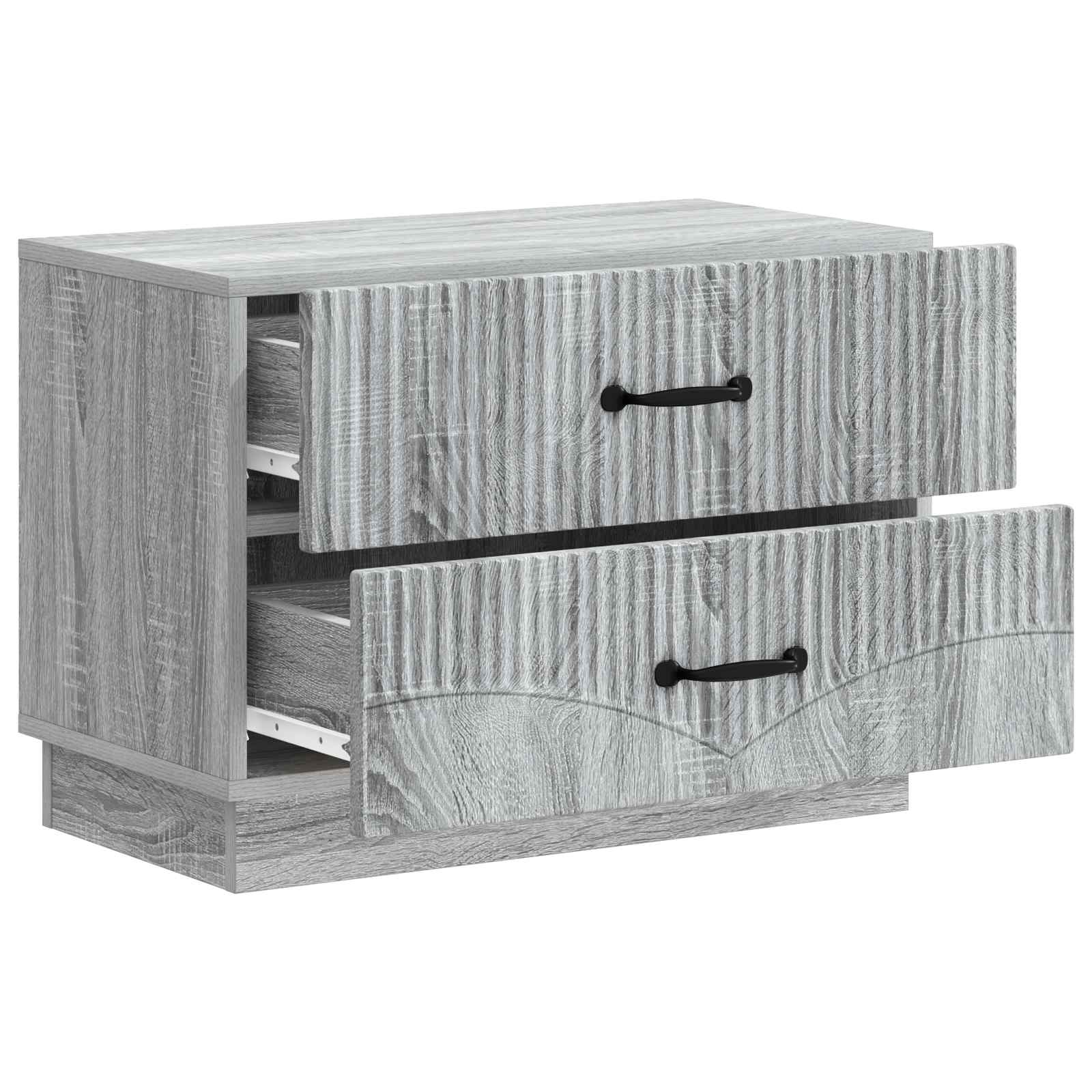 Κομοδίνο Γκρι Sonoma 62 x 34,5 x 44,5 εκ Επεξεργασμένο Ξύλο - Pakobazaar